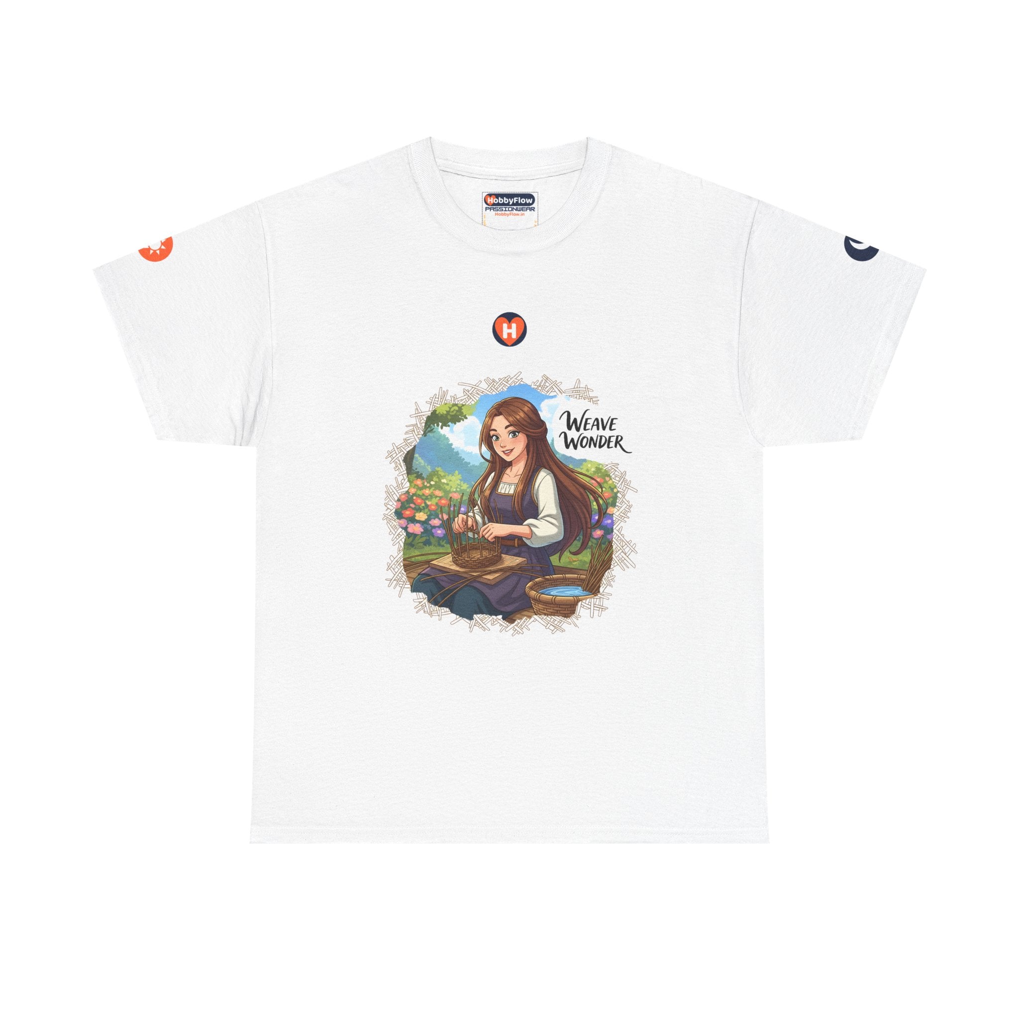 HobbyFlow #116 Basket weaving Tee - Essential Creative Arts & Crafts Wear: Crafting Tales, Tying Timeless Bonds!
