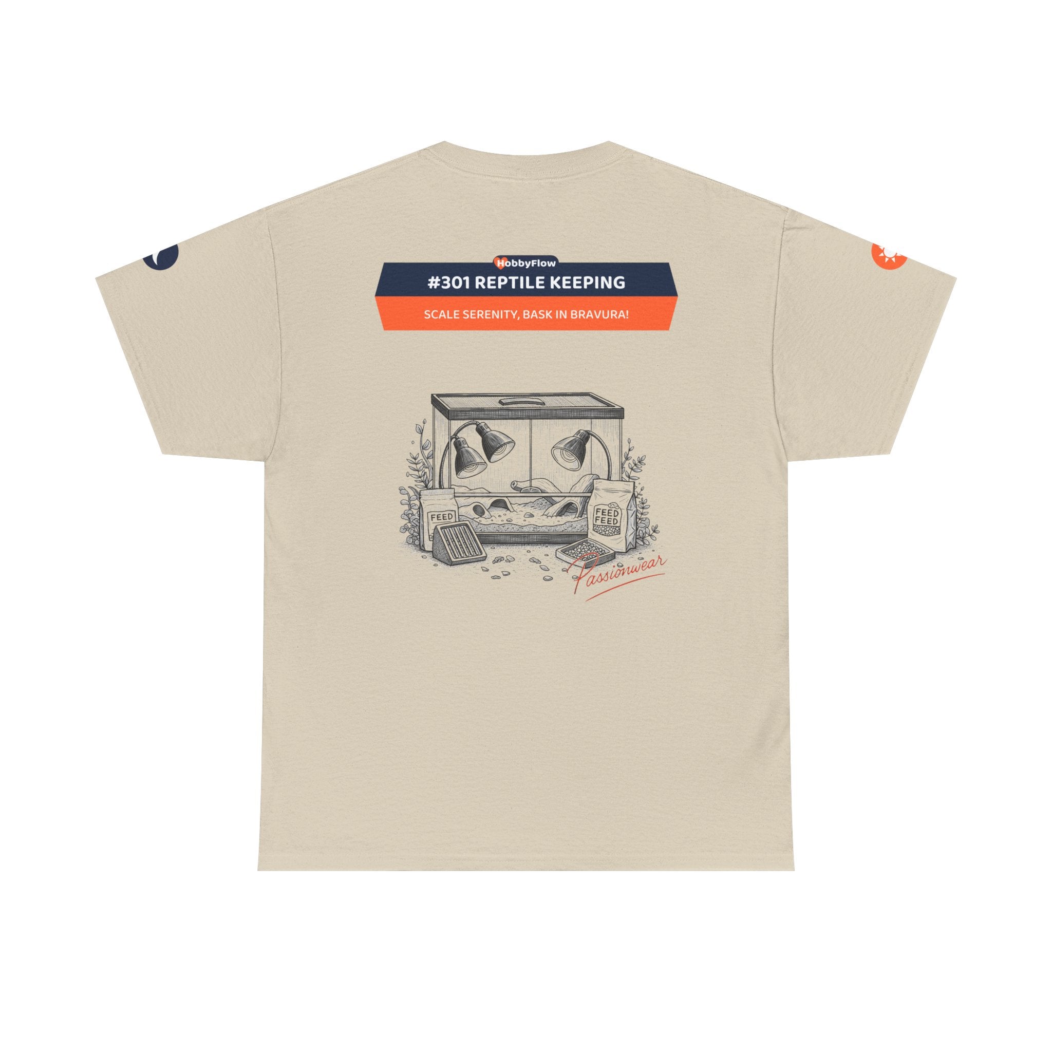 HobbyFlow #301 Reptile keeping Tee - Essential Animals & Pets Wear: Scale Serenity, Bask in Bravura!