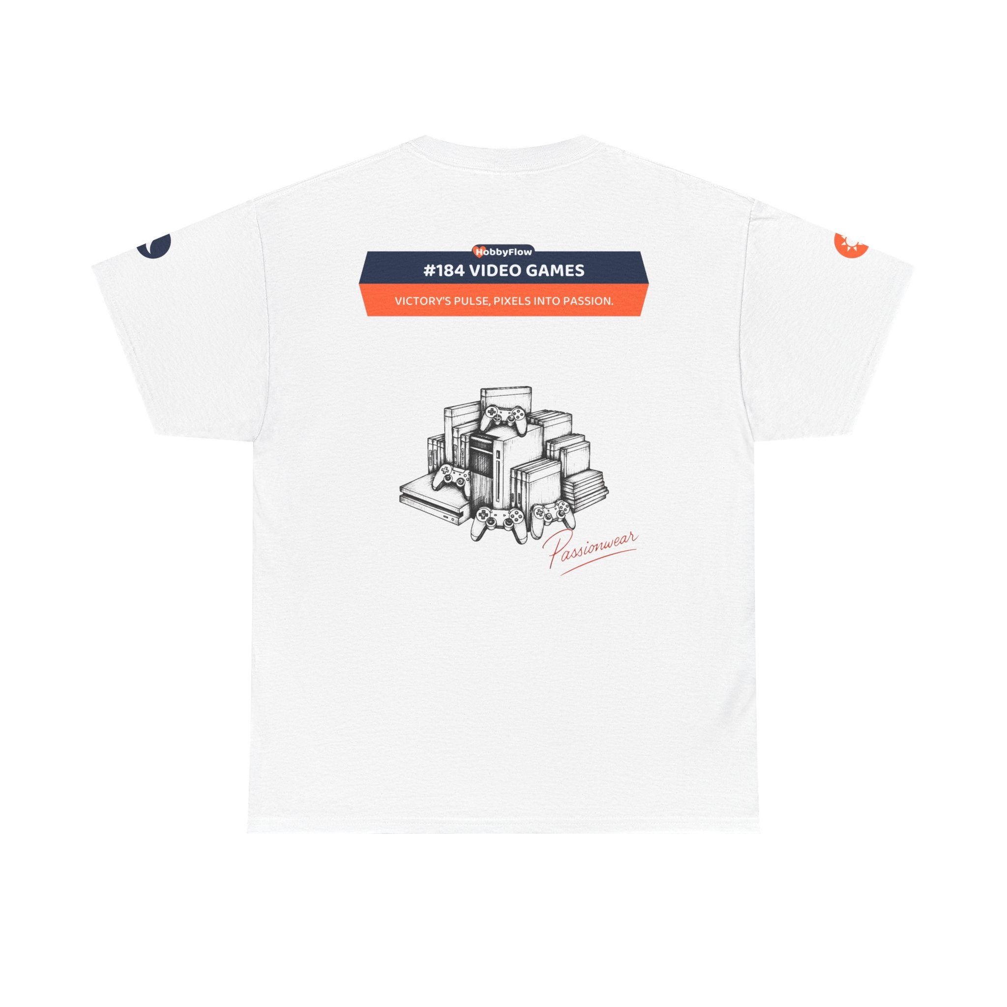 HobbyFlow #184 Video games Tee - Essential Games & Collecting Wear: Victory's Pulse, Pixels into Passion.
