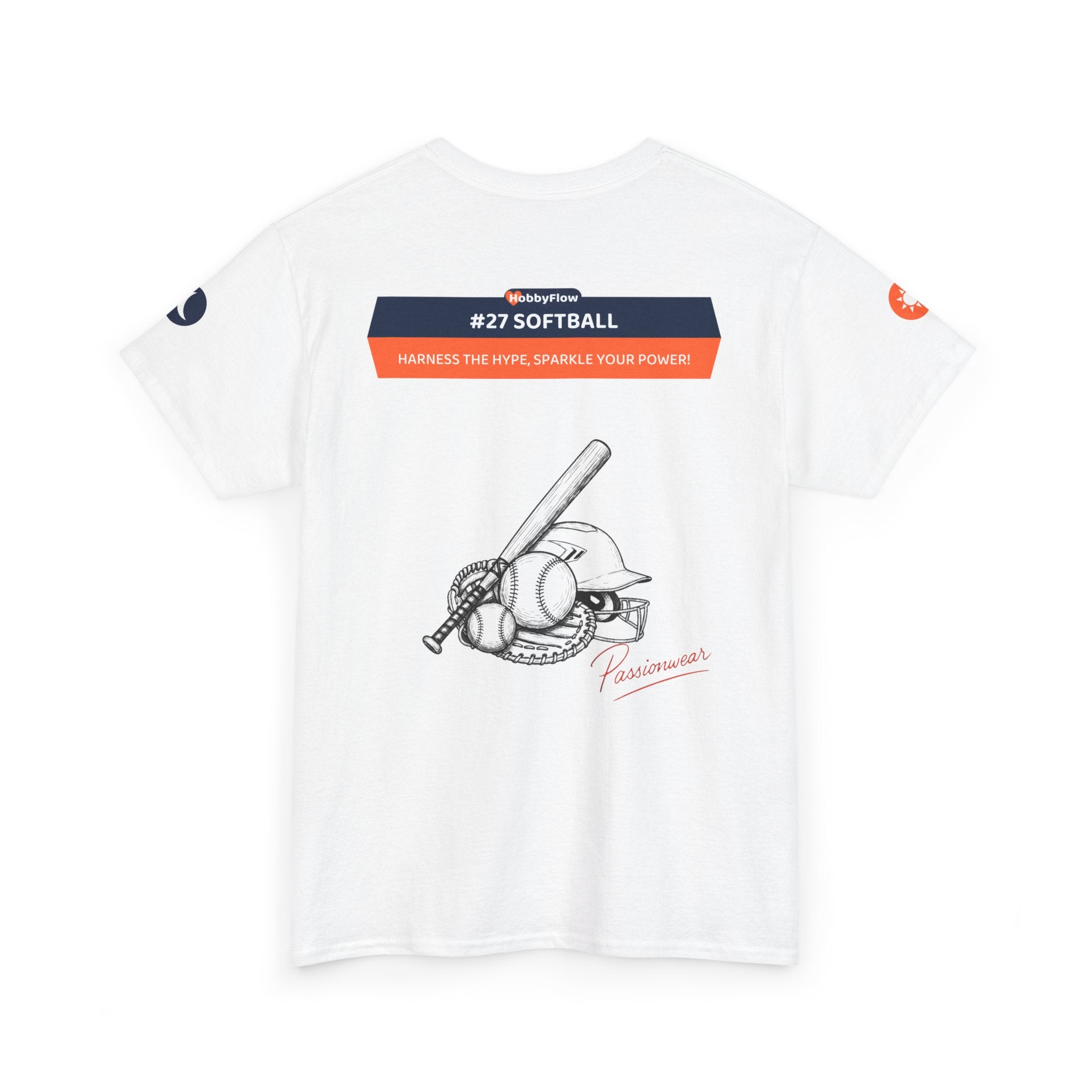 HobbyFlow #27 Softball Tee - Essential Sports & Adventure Wear: Harness the Hype, Sparkle Your Power!