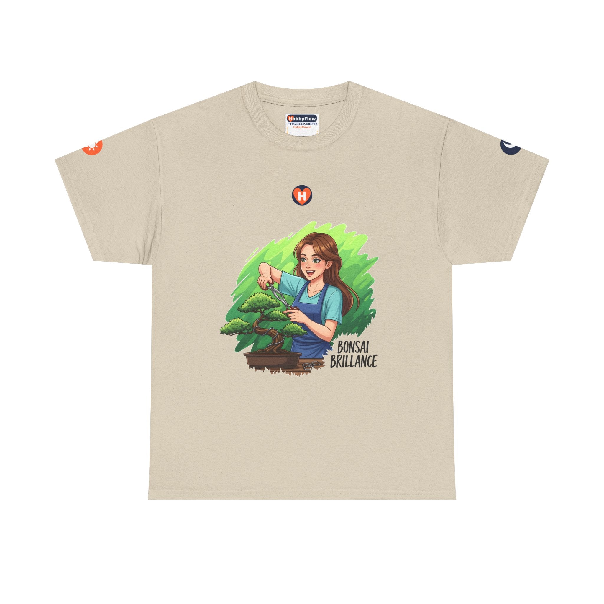 HobbyFlow #268 Bonsai Tee - Essential Gardening & Nature Wear: Tiny Trims, Towering Triumphs.