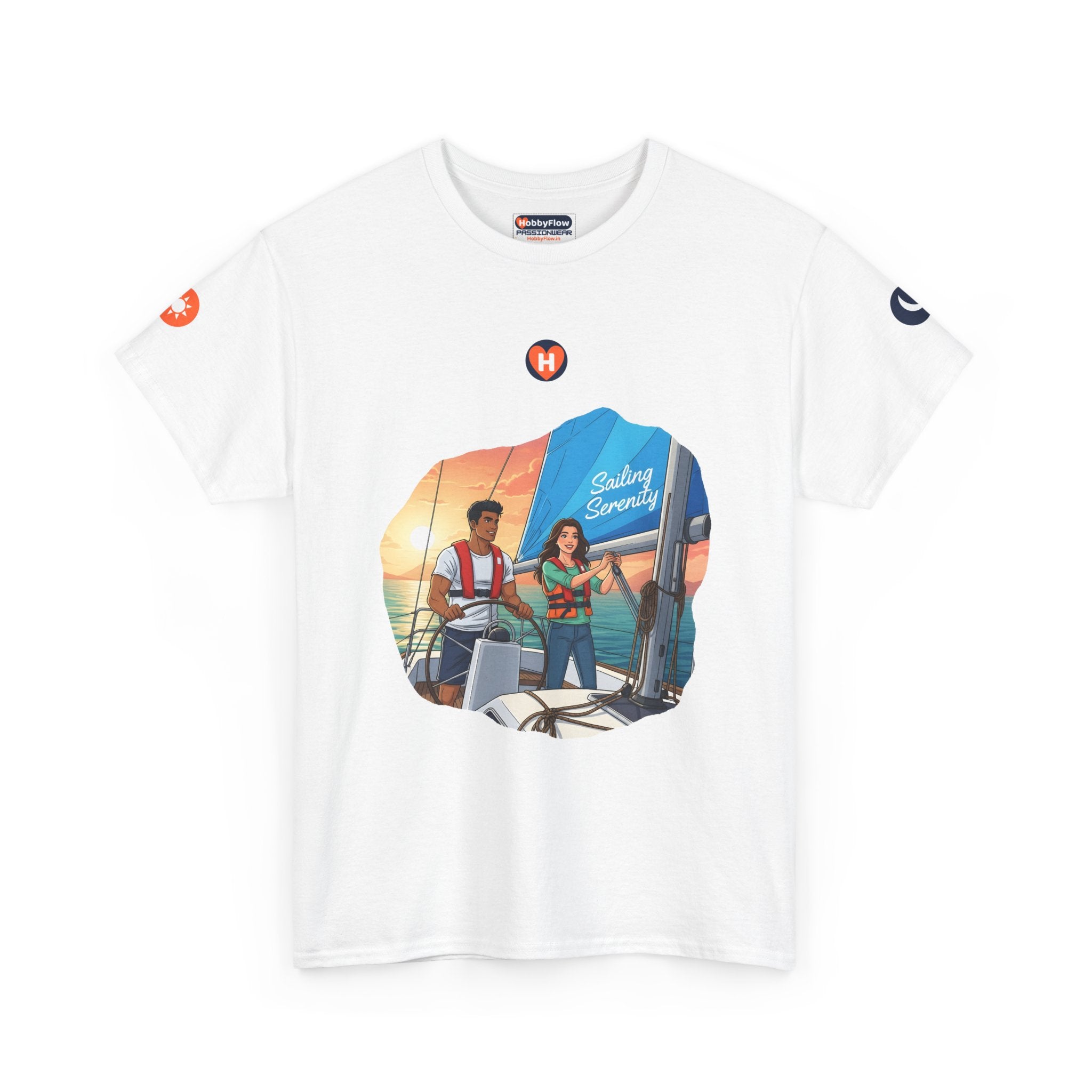 HobbyFlow #12 Sailing Tee - Essential Sports & Adventure Wear: Ride the Waves, Kiss the Sky!