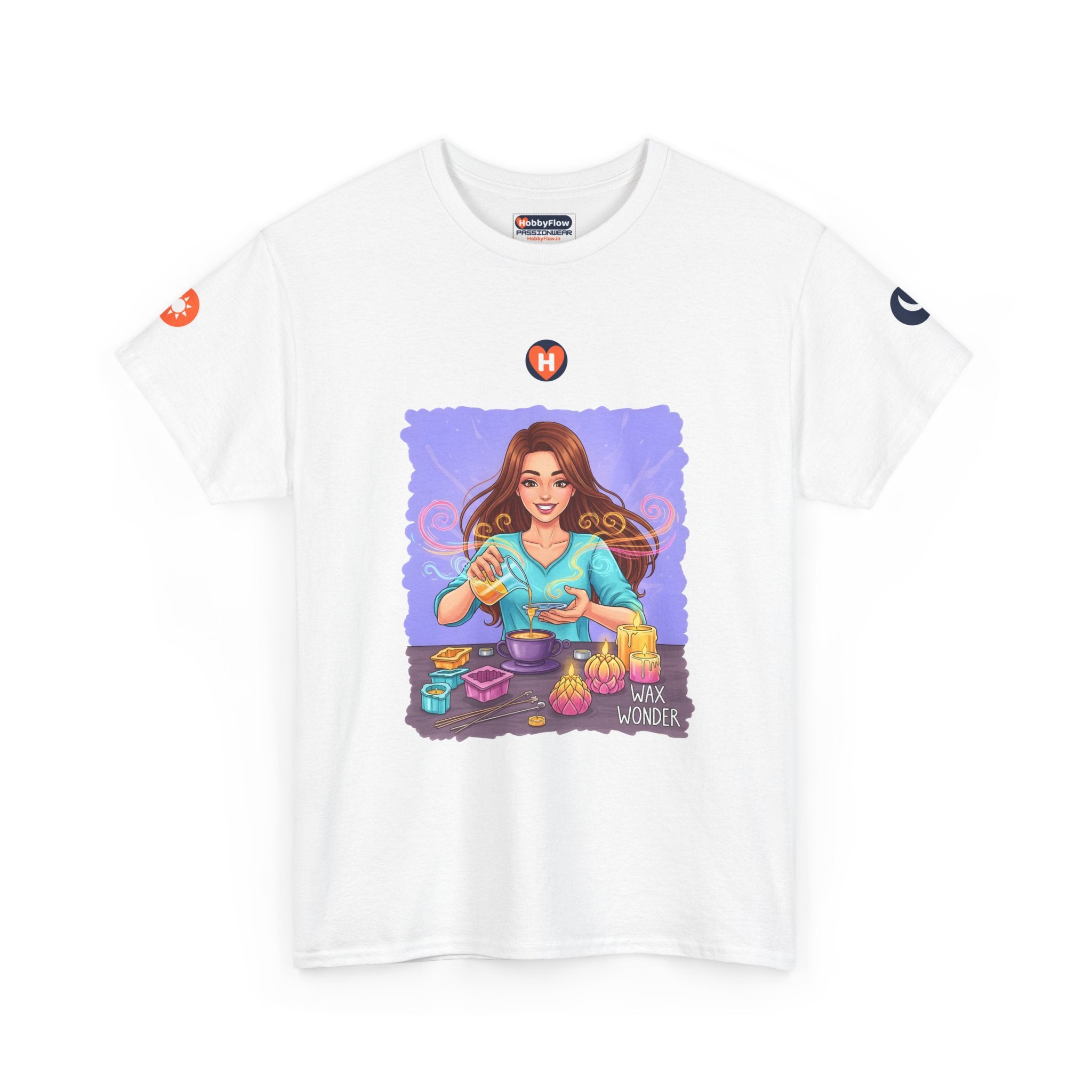 HobbyFlow #108 Candle making Tee - Essential Creative Arts & Crafts Wear: Sculpting Shadows, Crafting Light's Tale!