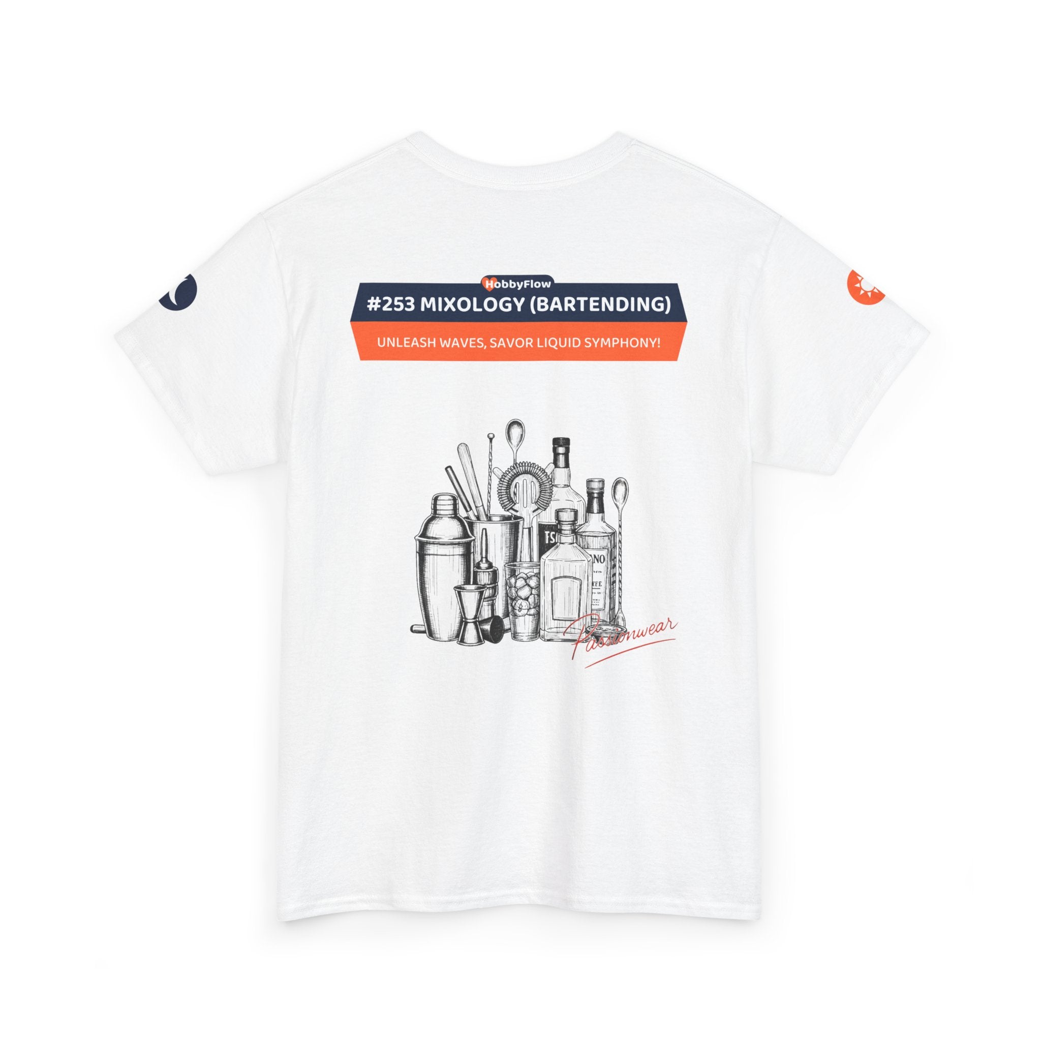 HobbyFlow #253 Mixology (Bartending) Tee - Essential Food & Drink Wear: Unleash Waves, Savor Liquid Symphony!