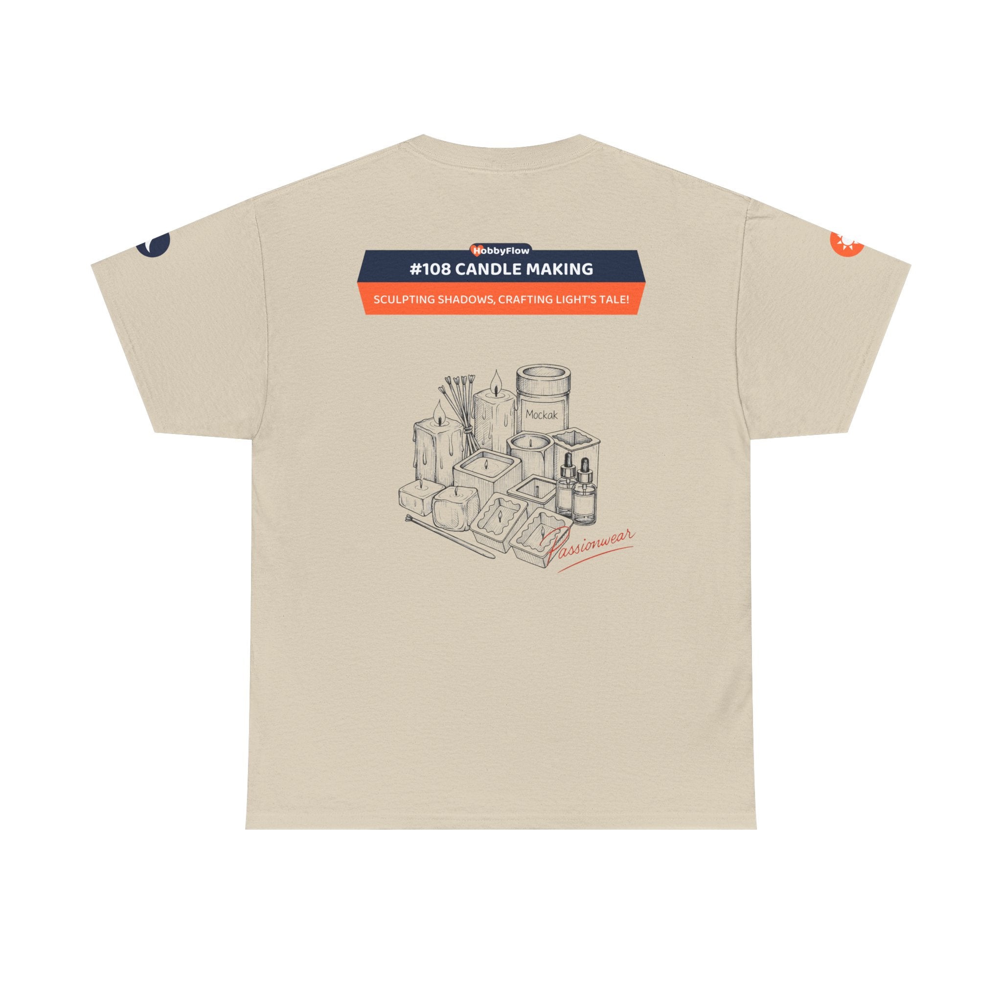 HobbyFlow #108 Candle making Tee - Essential Creative Arts & Crafts Wear: Sculpting Shadows, Crafting Light's Tale!