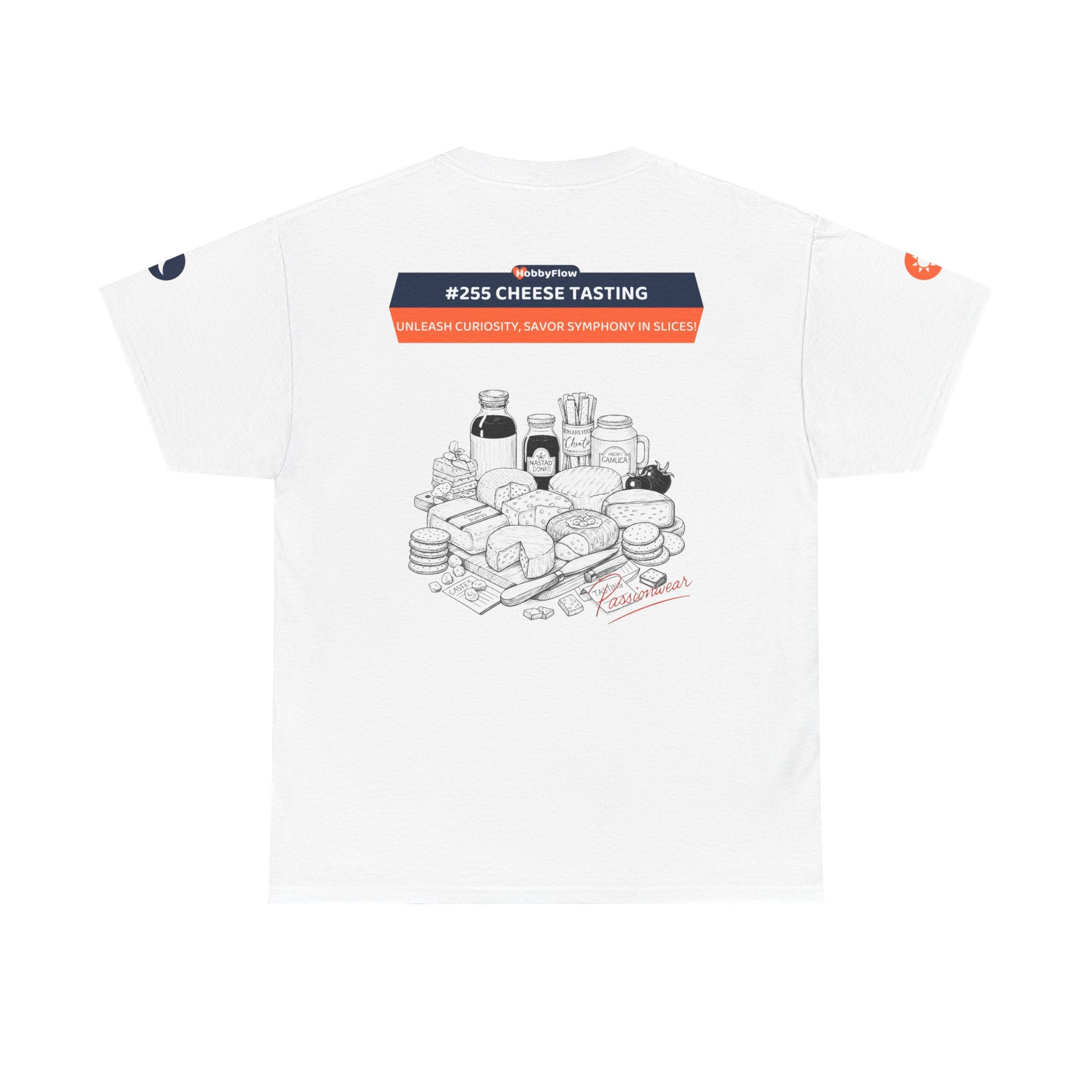 HobbyFlow #255 Cheese tasting Tee - Essential Food & Drink Wear: Unleash Curiosity, Savor Symphony in Slices!