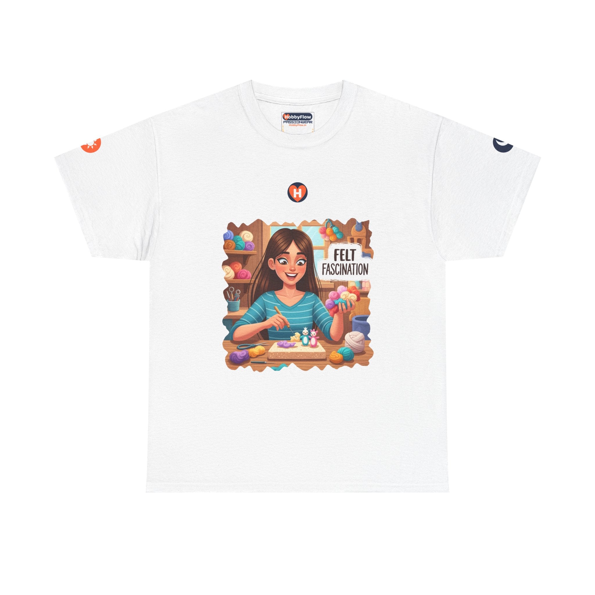 HobbyFlow #115 Felt crafting Tee - Essential Creative Arts & Crafts Wear: Stitch Softly, Breathe Life into Fable!