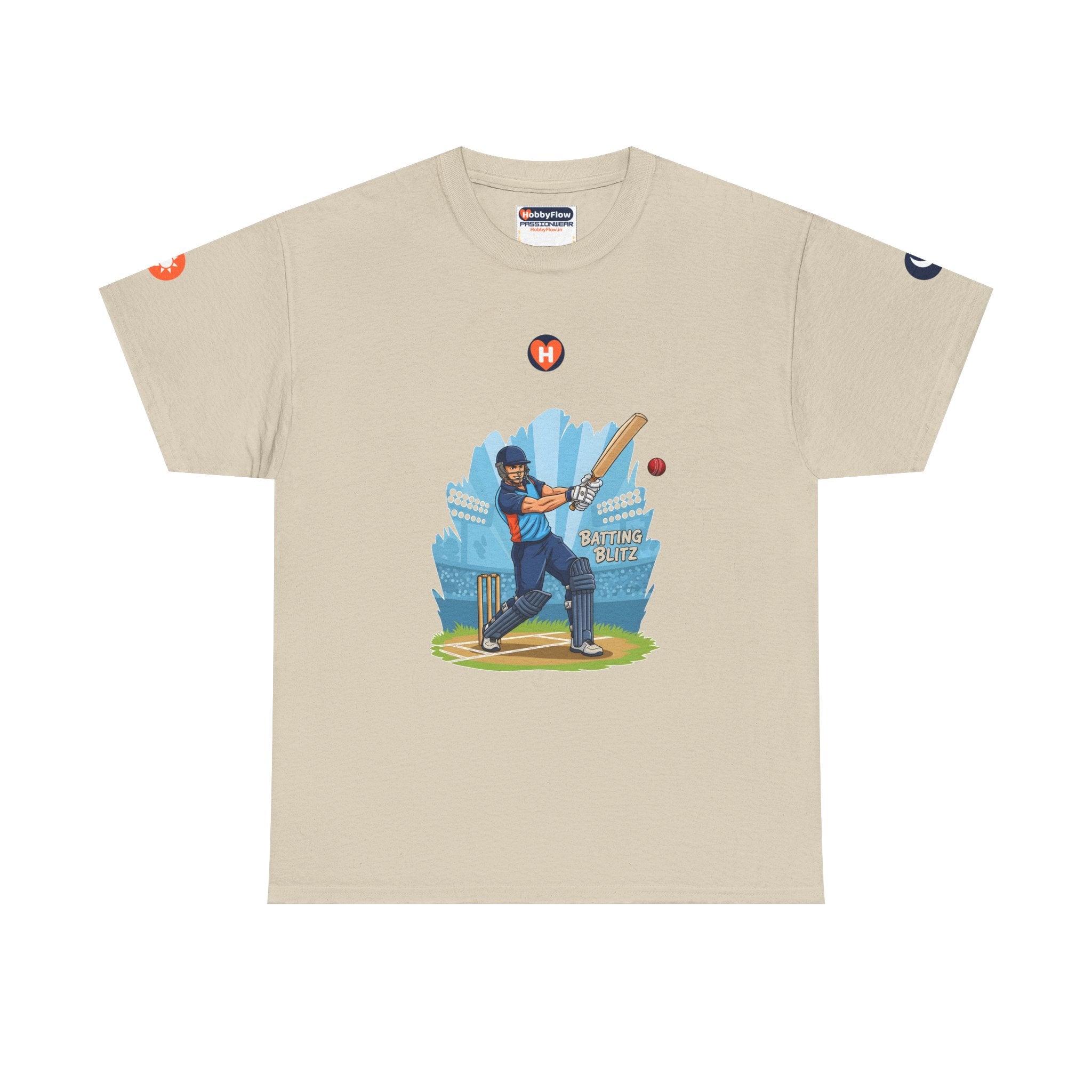HobbyFlow #25 Cricket Tee - Essential Sports & Adventure Wear: Swing with Valor, Spark a Legacy!