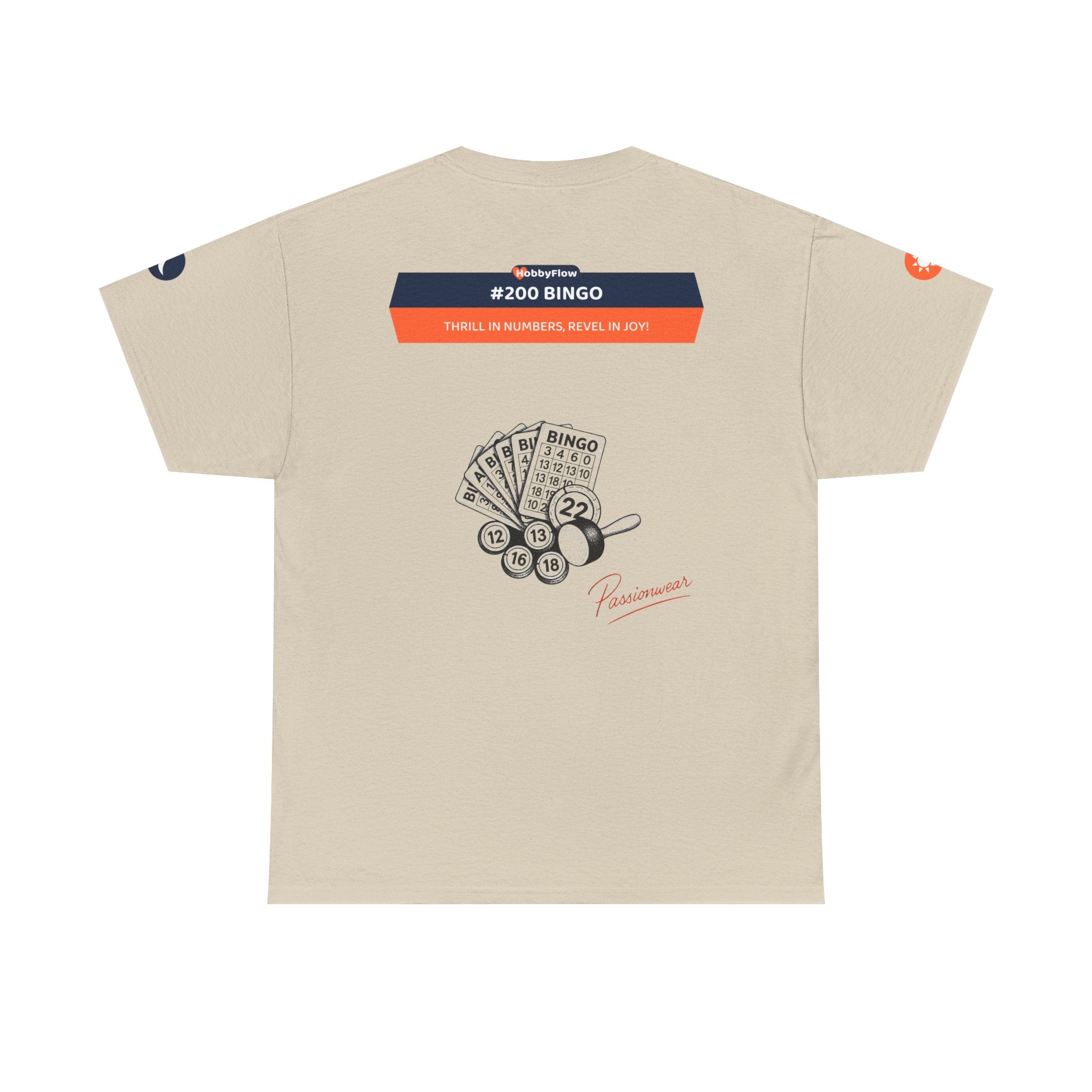 HobbyFlow #200 Bingo Tee - Essential Games & Collecting Wear: Thrill in Numbers, Revel in Joy!