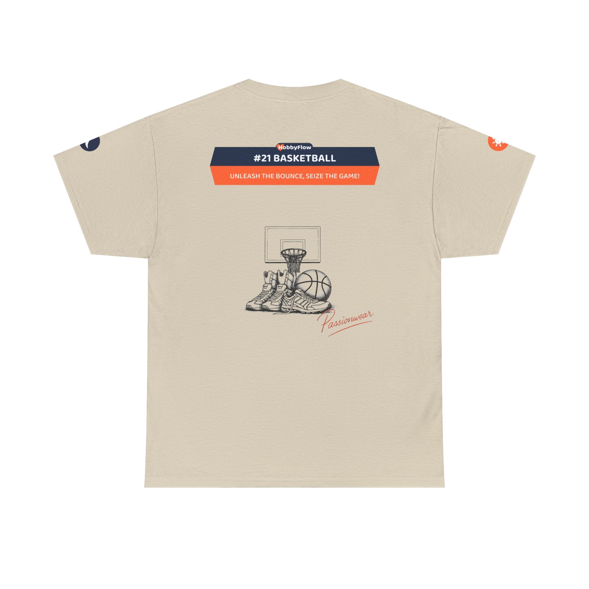 HobbyFlow #21 Basketball Tee - Essential Sports & Adventure Wear: Unleash the Bounce, Seize the Game!