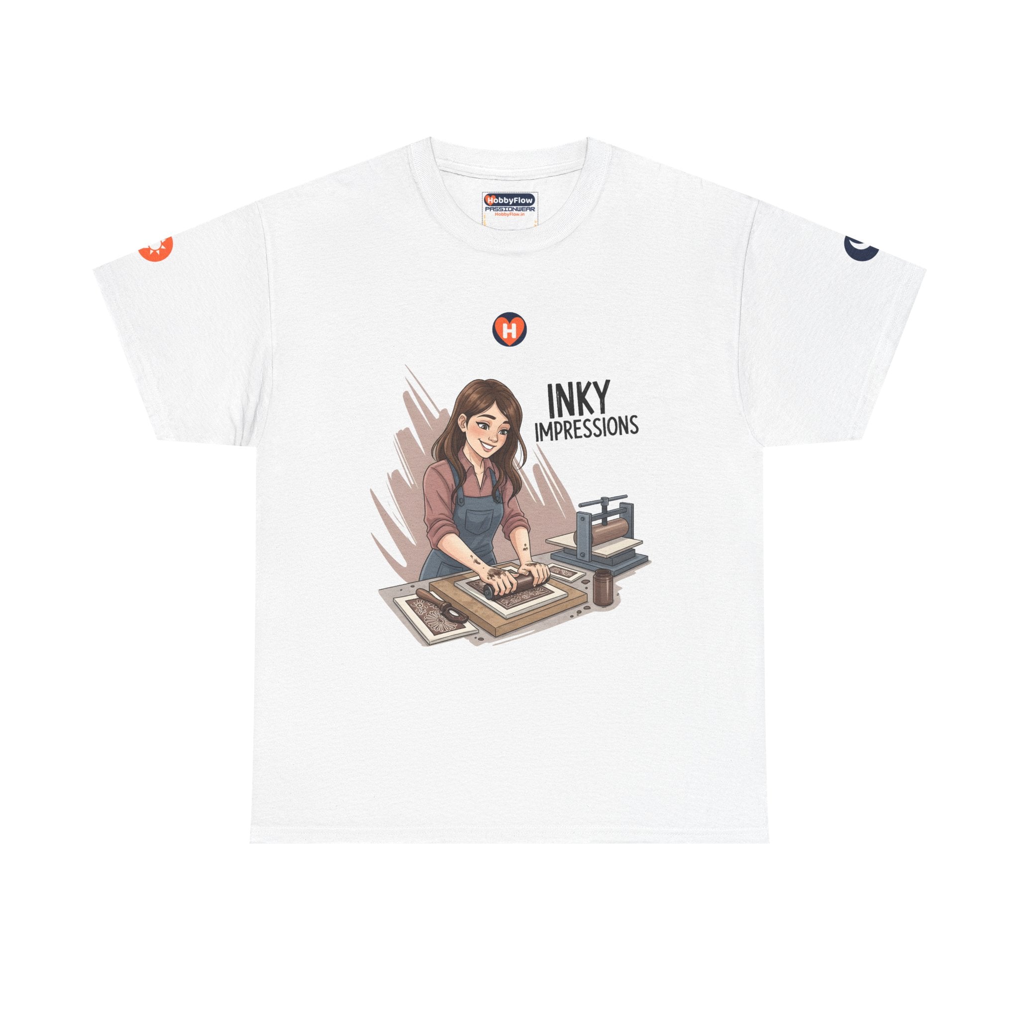 HobbyFlow #107 Printmaking Tee - Essential Creative Arts & Crafts Wear: Press Passion, Unfurl Undying Artistry!