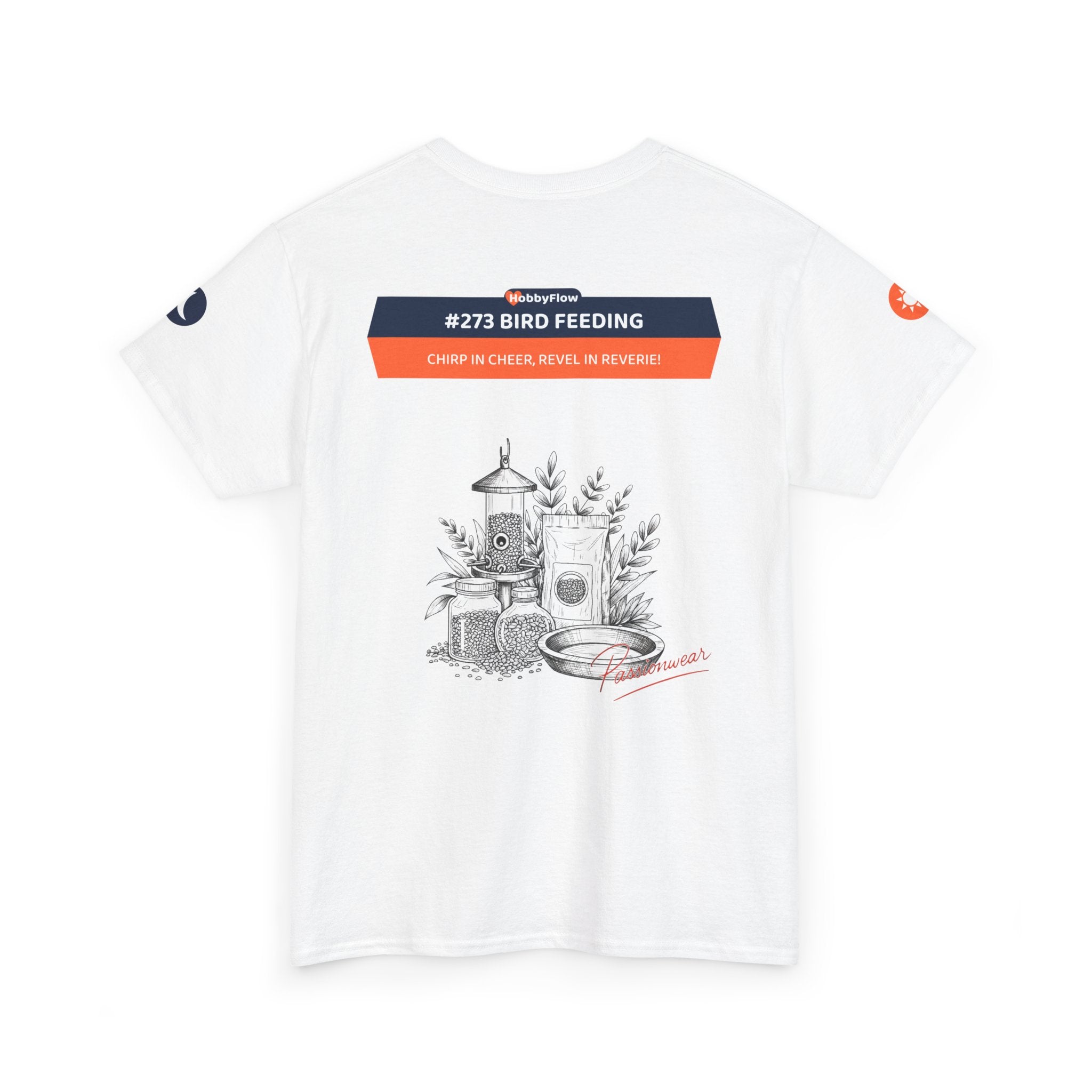 HobbyFlow #273 Bird feeding Tee - Essential Gardening & Nature Wear: Chirp in Cheer, Revel in Reverie!