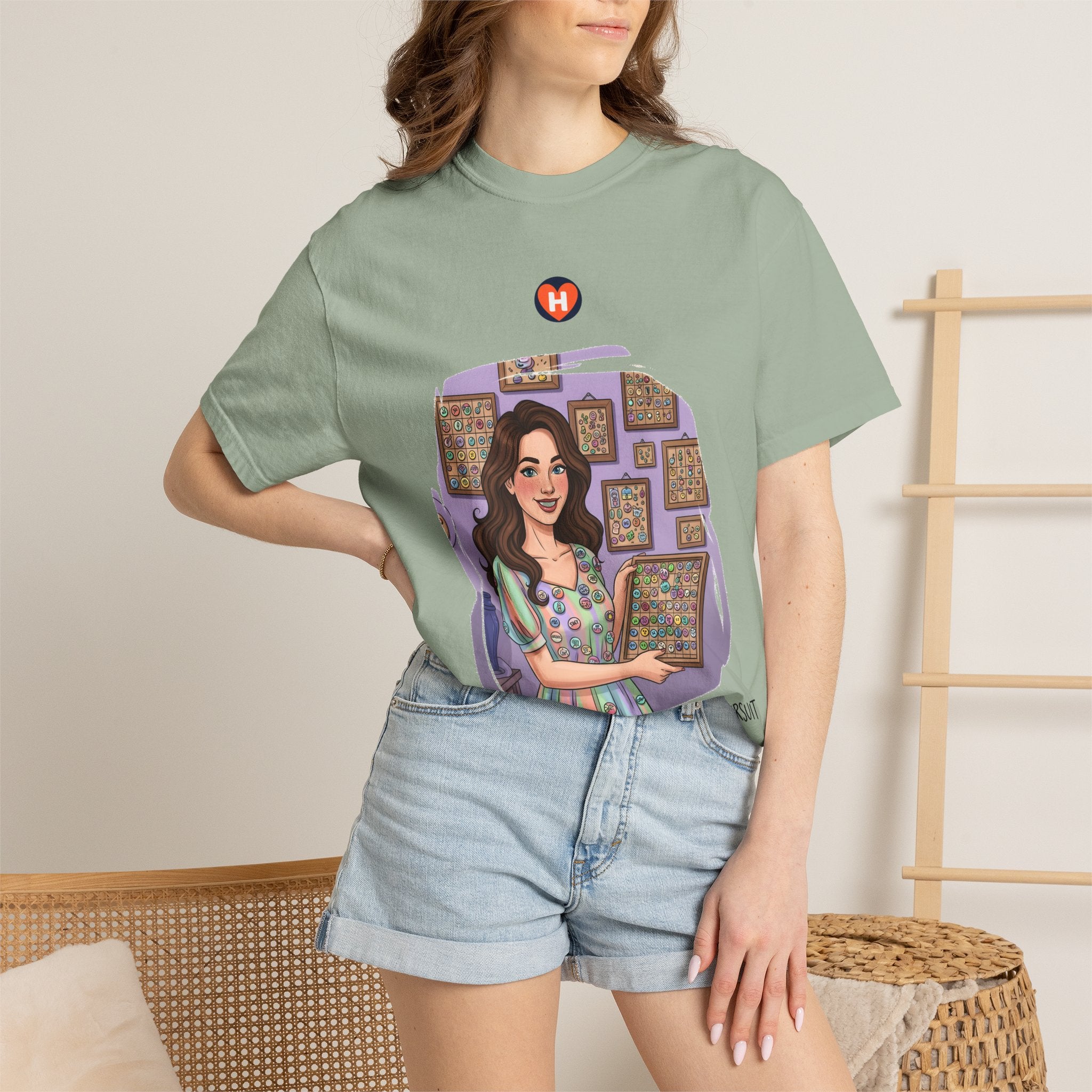 HobbyFlow Womens Essential Button & pin collecting Passionwear