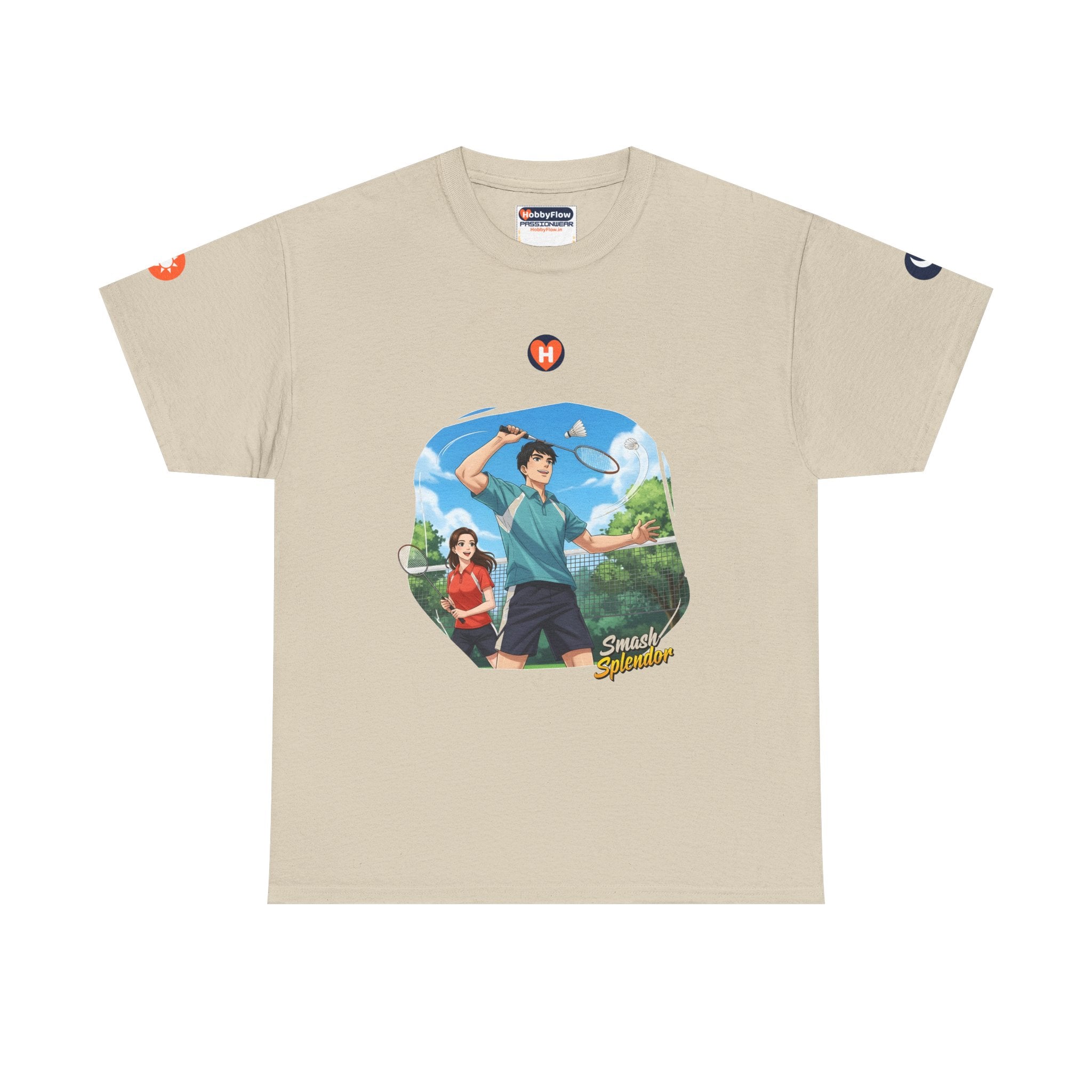 HobbyFlow #30 Badminton Tee - Essential Sports & Adventure Wear: Fuel the Fervor, Light the Score!