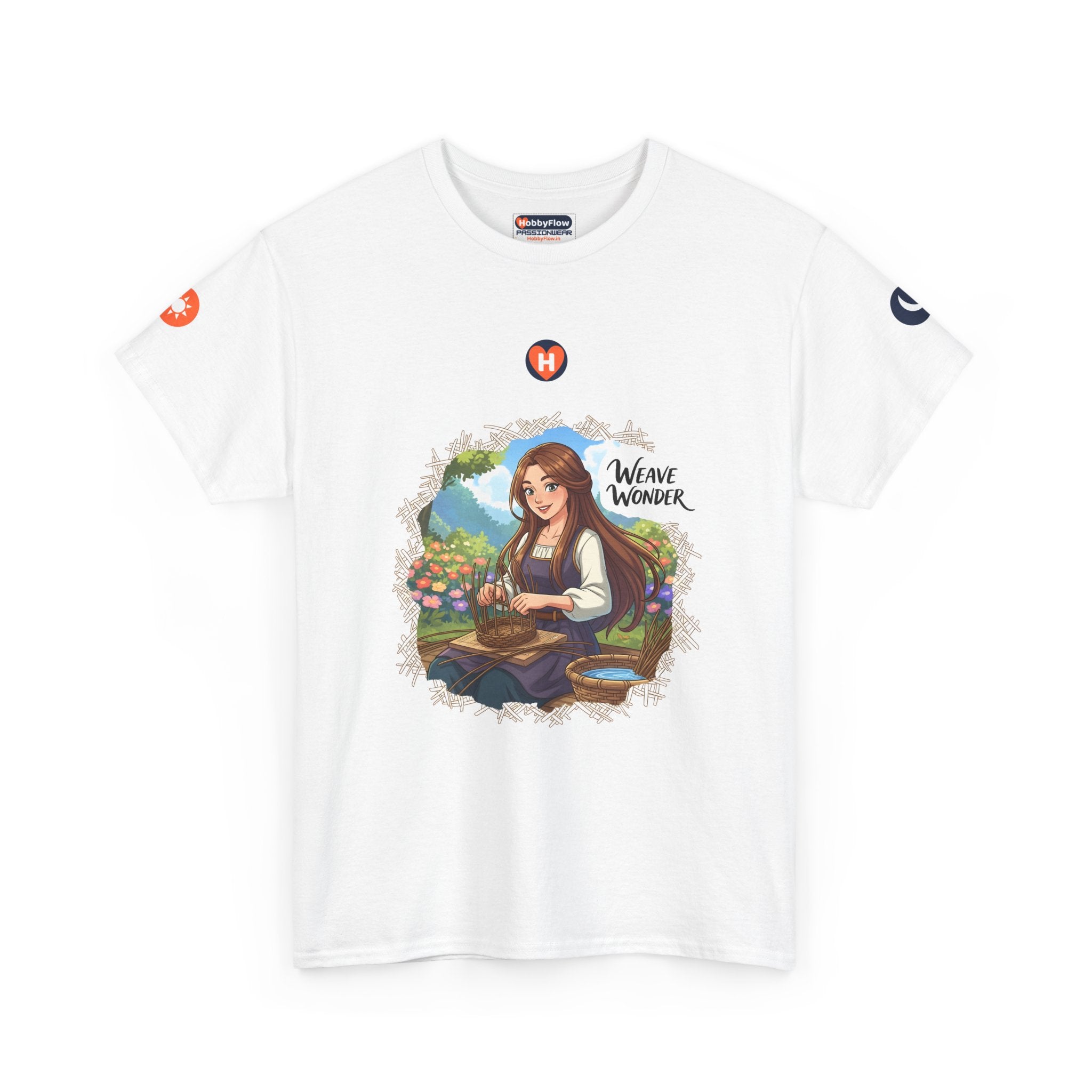 HobbyFlow #116 Basket weaving Tee - Essential Creative Arts & Crafts Wear: Crafting Tales, Tying Timeless Bonds!