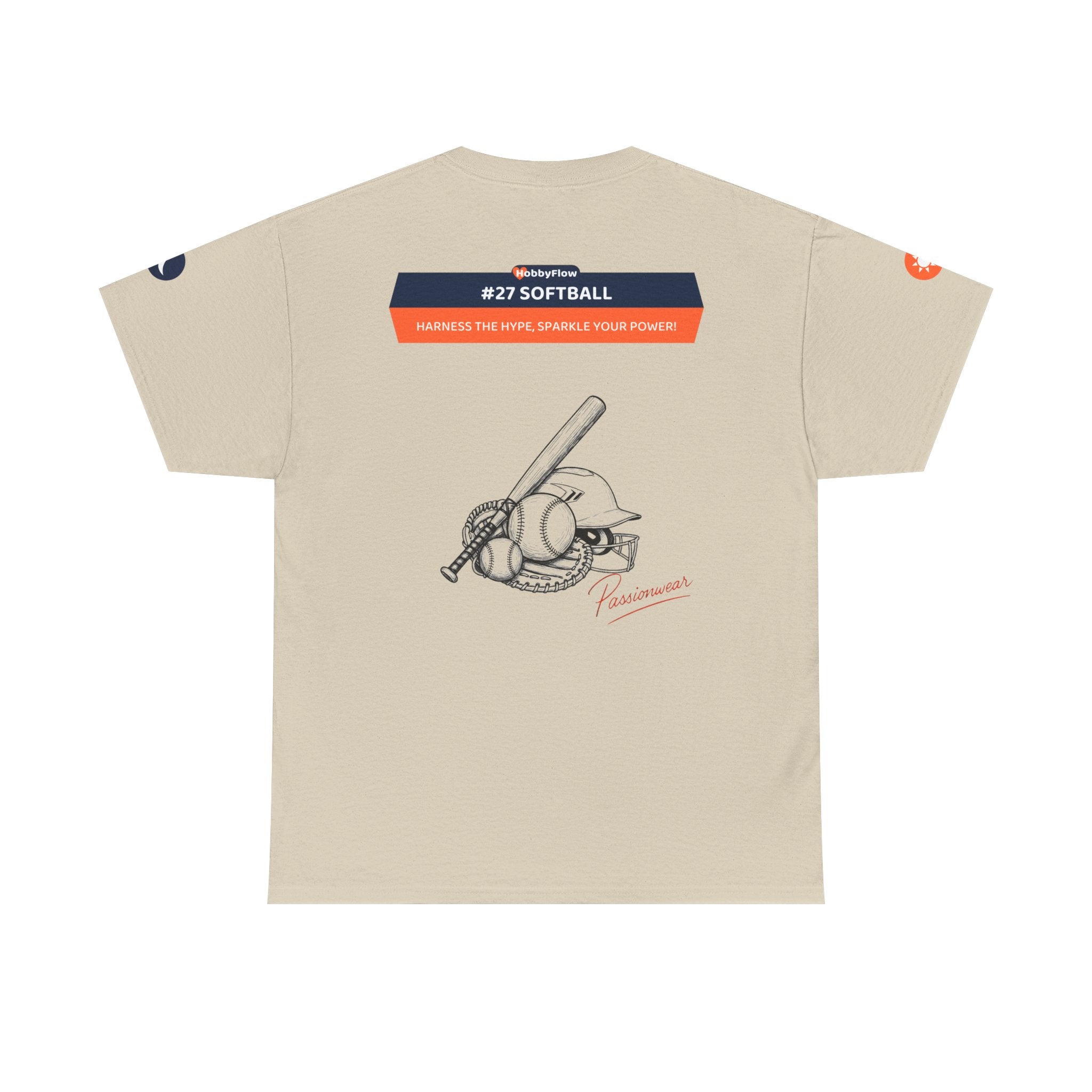 HobbyFlow #27 Softball Tee - Essential Sports & Adventure Wear: Harness the Hype, Sparkle Your Power!