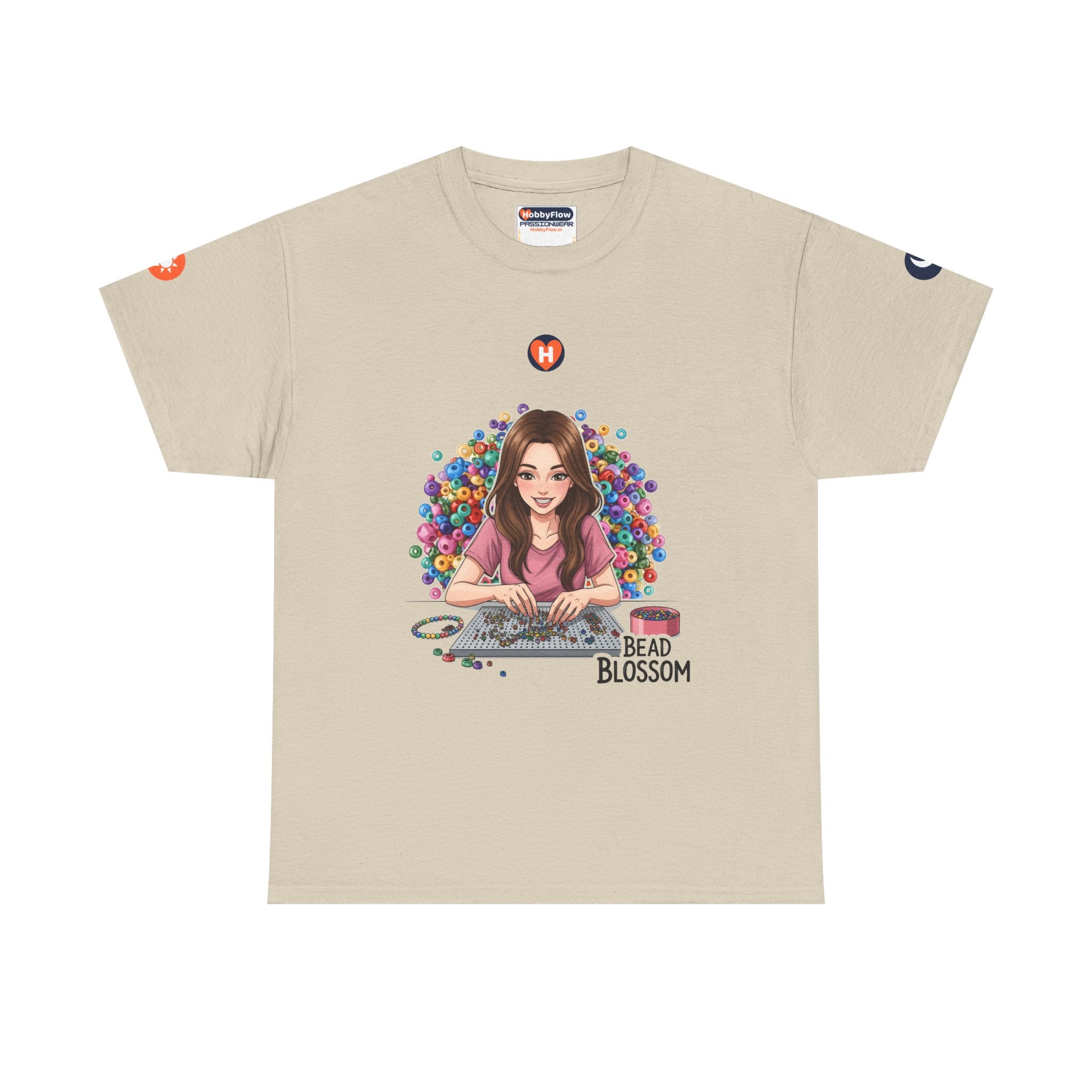 HobbyFlow #123 Bead art Tee - Essential Creative Arts & Crafts Wear: Bead by Bead, Unveil the Unseen!