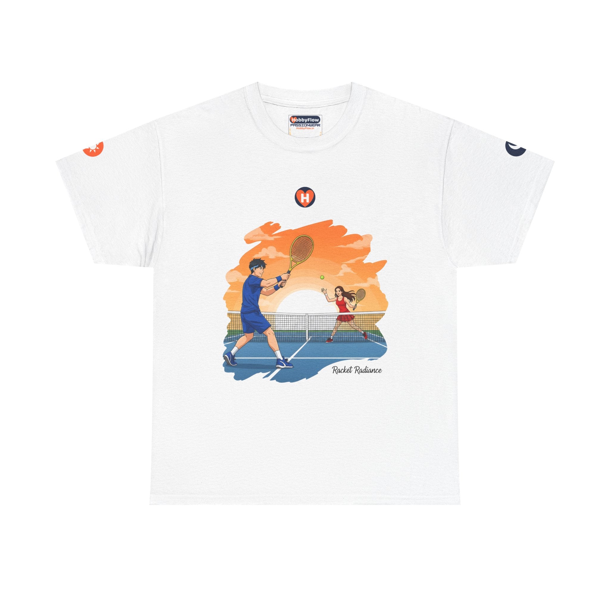 HobbyFlow #28 Tennis Tee - Essential Sports & Adventure Wear: Spin the Echo, Kindle the Flame!