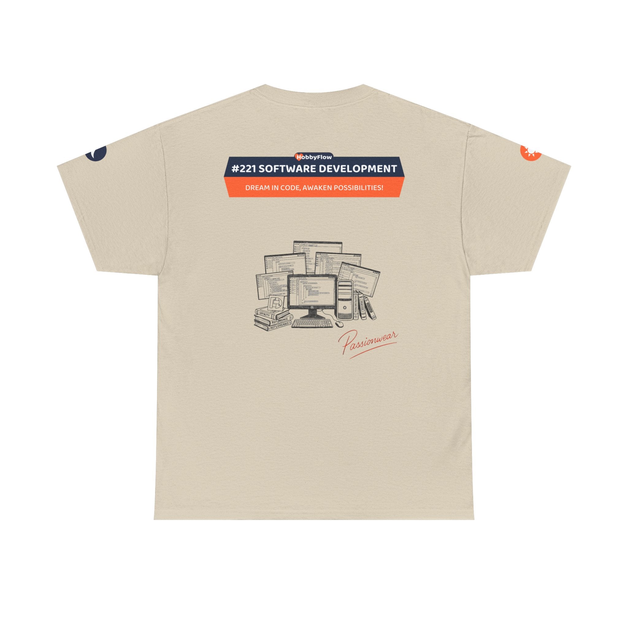 HobbyFlow #221 Software development Tee - Essential Technology & DIY Wear: Dream in Code, Awaken Possibilities!