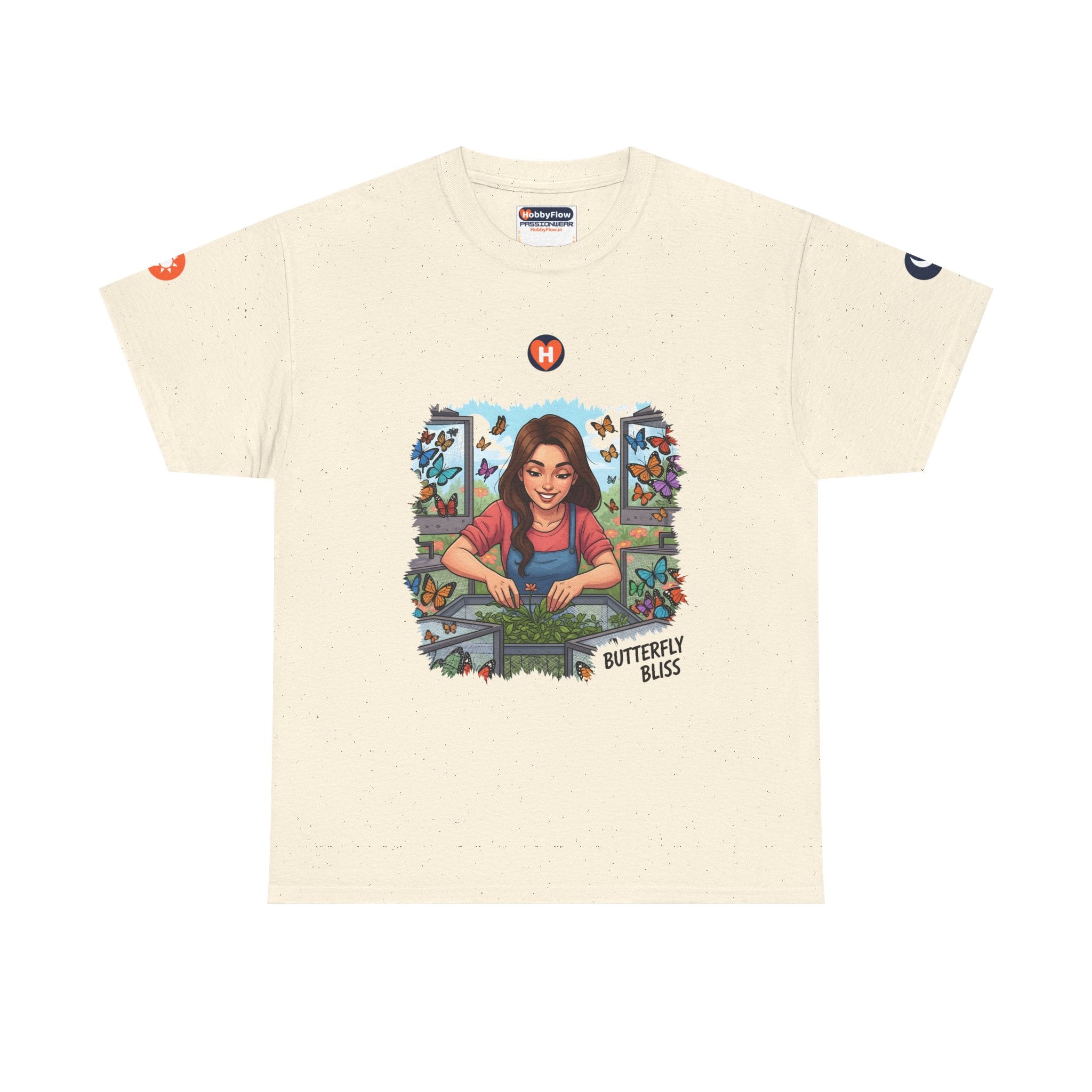 HobbyFlow #306 Butterfly breeding Tee - Essential Animals & Pets Wear: Whispers to Wings, Dance in Delight.