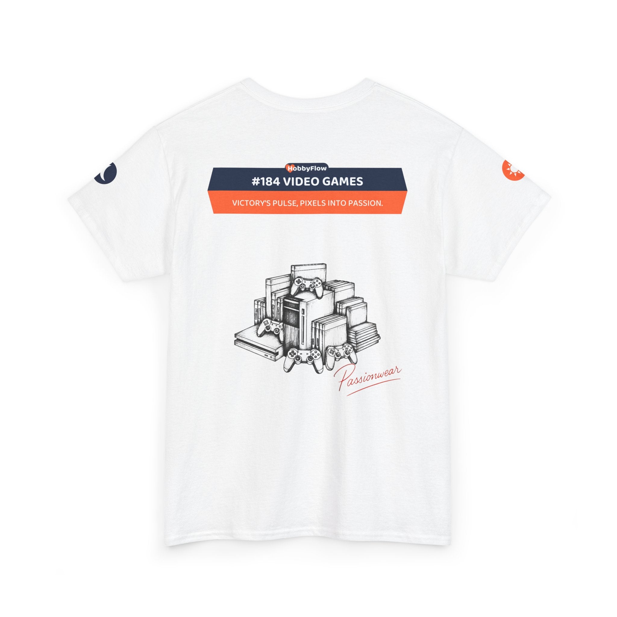HobbyFlow #184 Video games Tee - Essential Games & Collecting Wear: Victory's Pulse, Pixels into Passion.