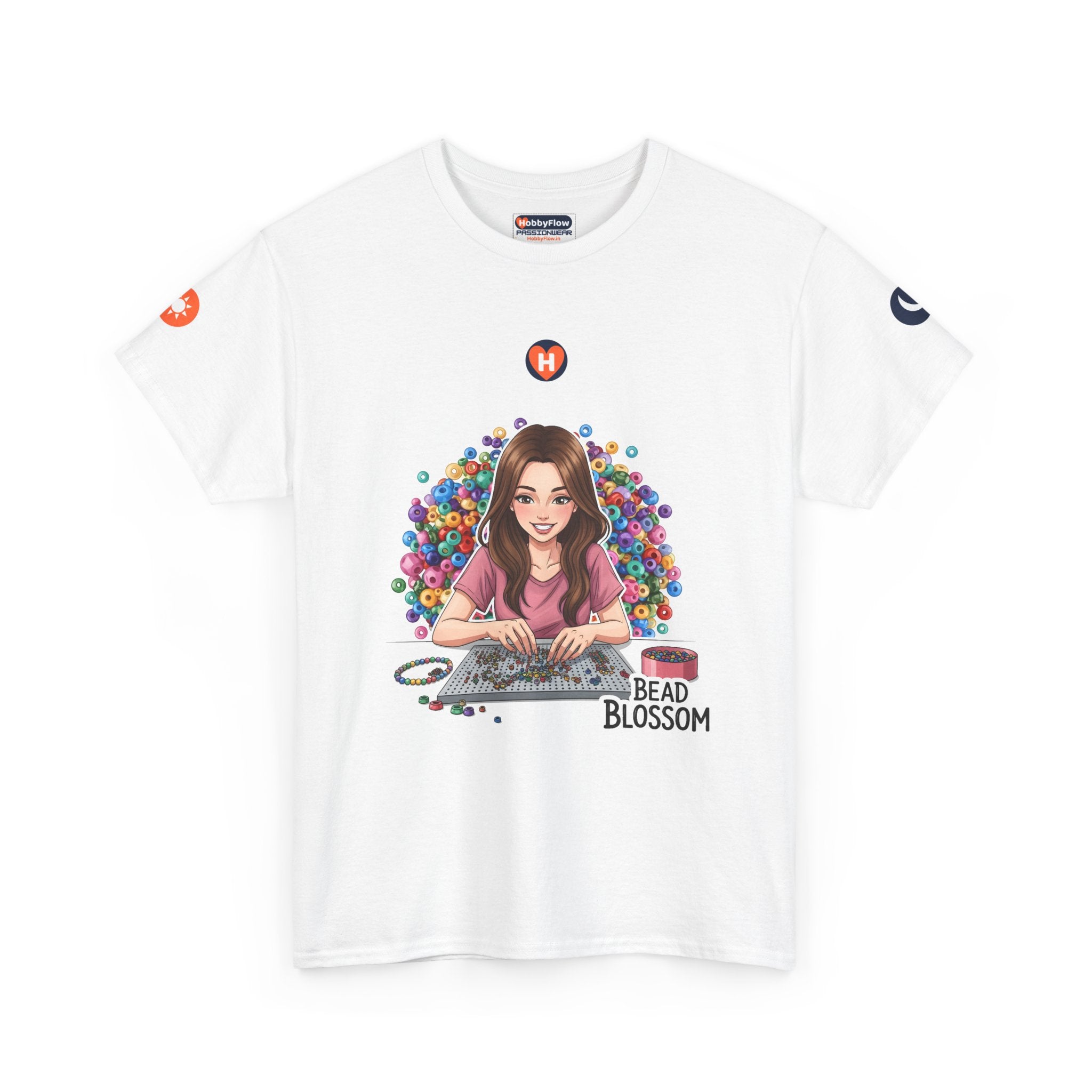 HobbyFlow #123 Bead art Tee - Essential Creative Arts & Crafts Wear: Bead by Bead, Unveil the Unseen!