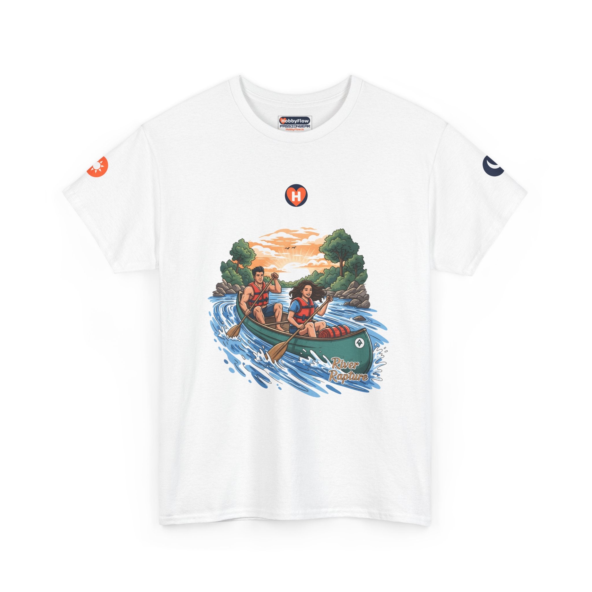 HobbyFlow #10 Canoeing Tee - Essential Sports & Adventure Wear: Rivers Whisper, Paddles Sing, Awaken Your Adventure!