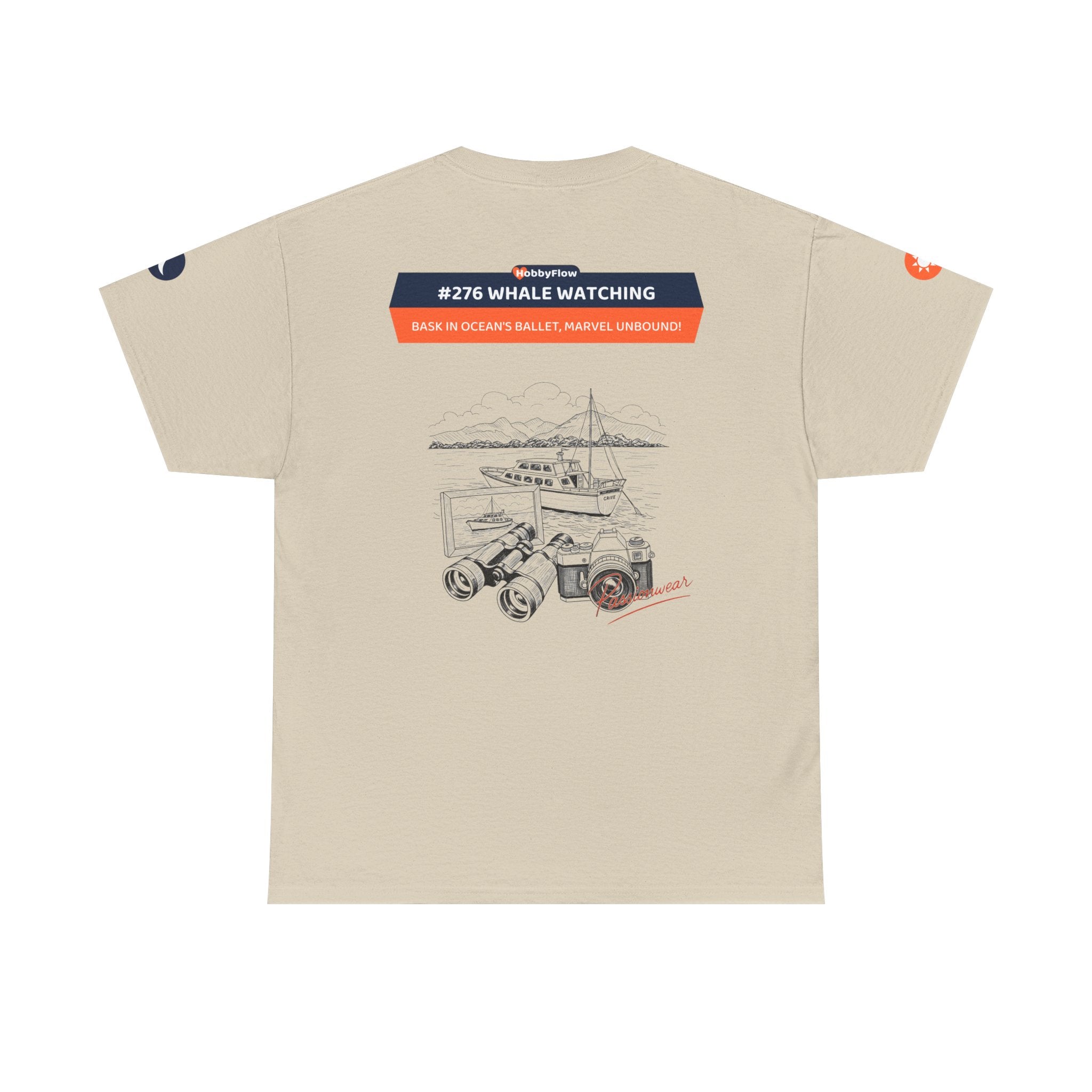 HobbyFlow #276 Whale watching Tee - Essential Gardening & Nature Wear: Bask in Ocean's Ballet, Marvel Unbound!