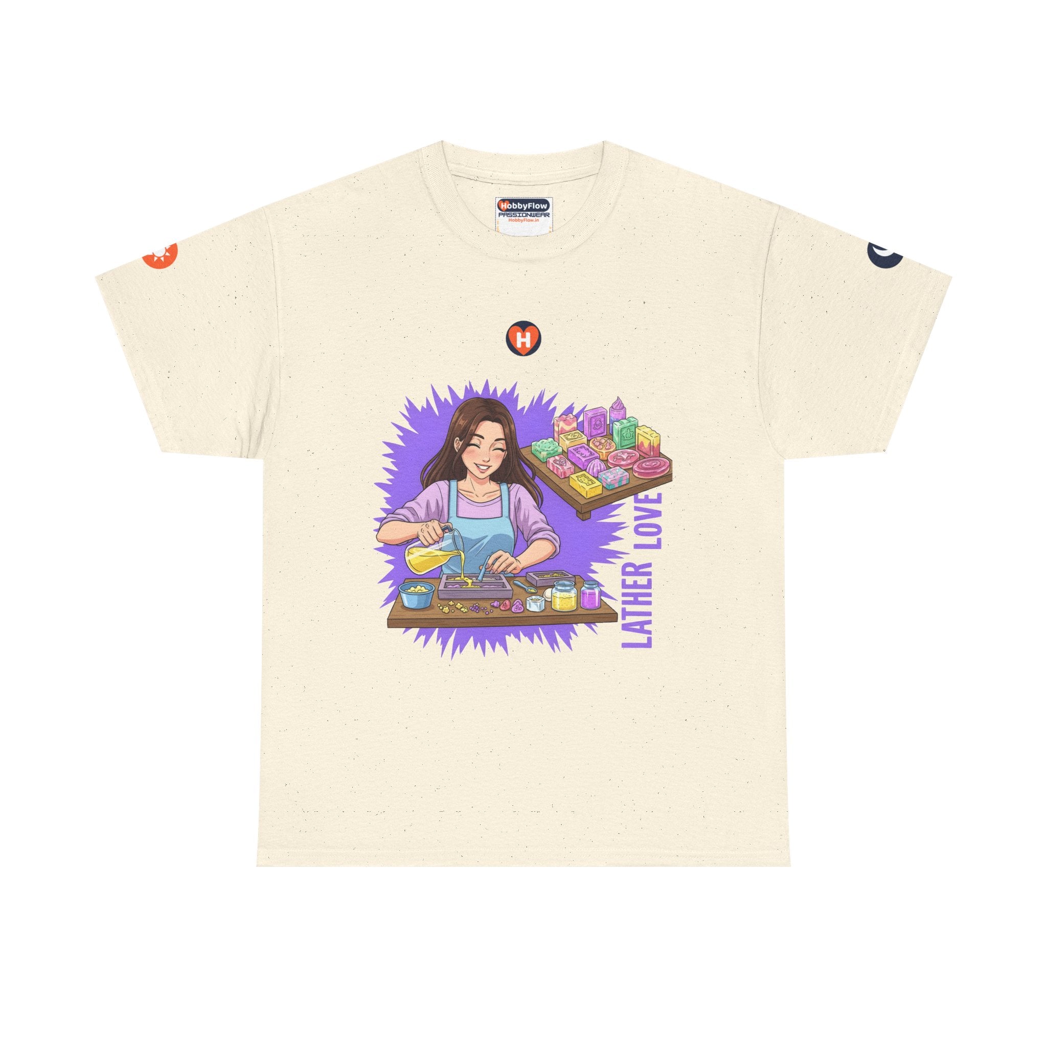 HobbyFlow #109 Soap making Tee - Essential Creative Arts & Crafts Wear: Caress Creation, Unleash Bubbles of Bliss!