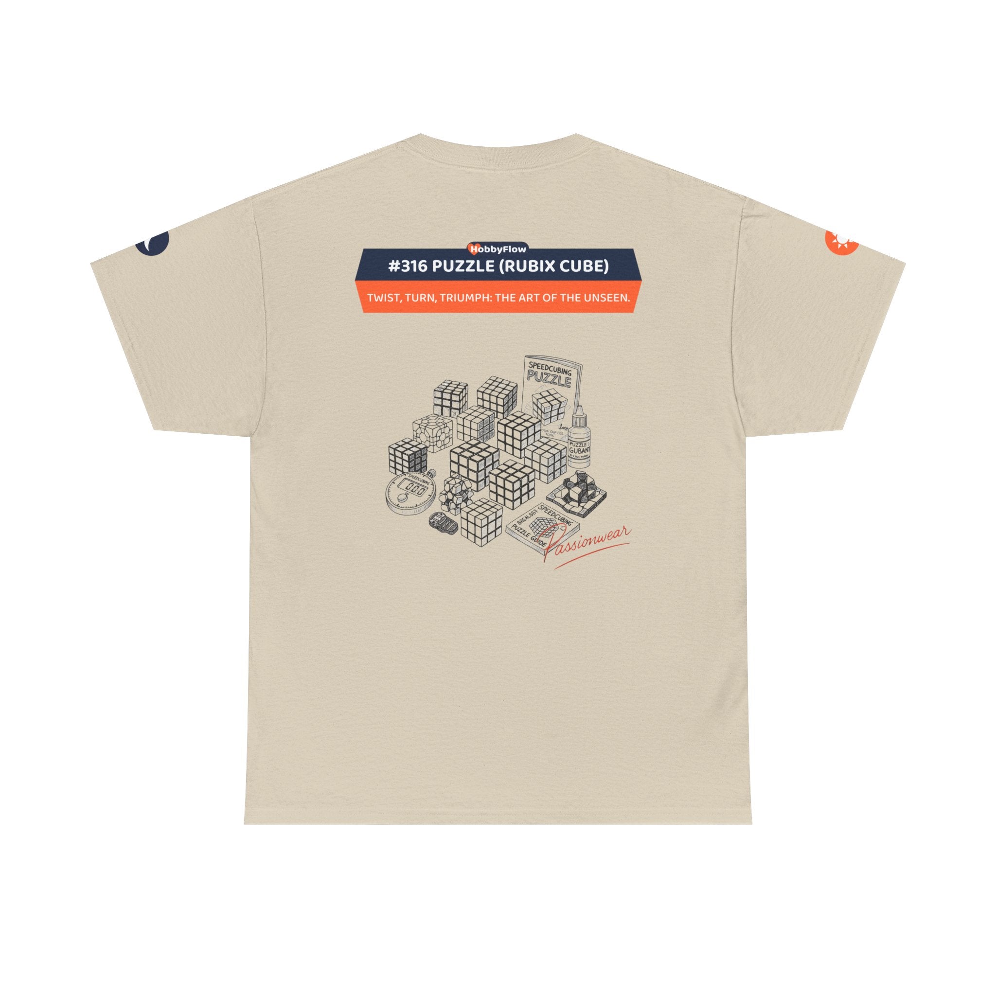 HobbyFlow #316 Puzzle (Rubix cube) Tee - Essential Intellectual & Educational Wear: Twist, Turn, Triumph: The Art of the Unseen.