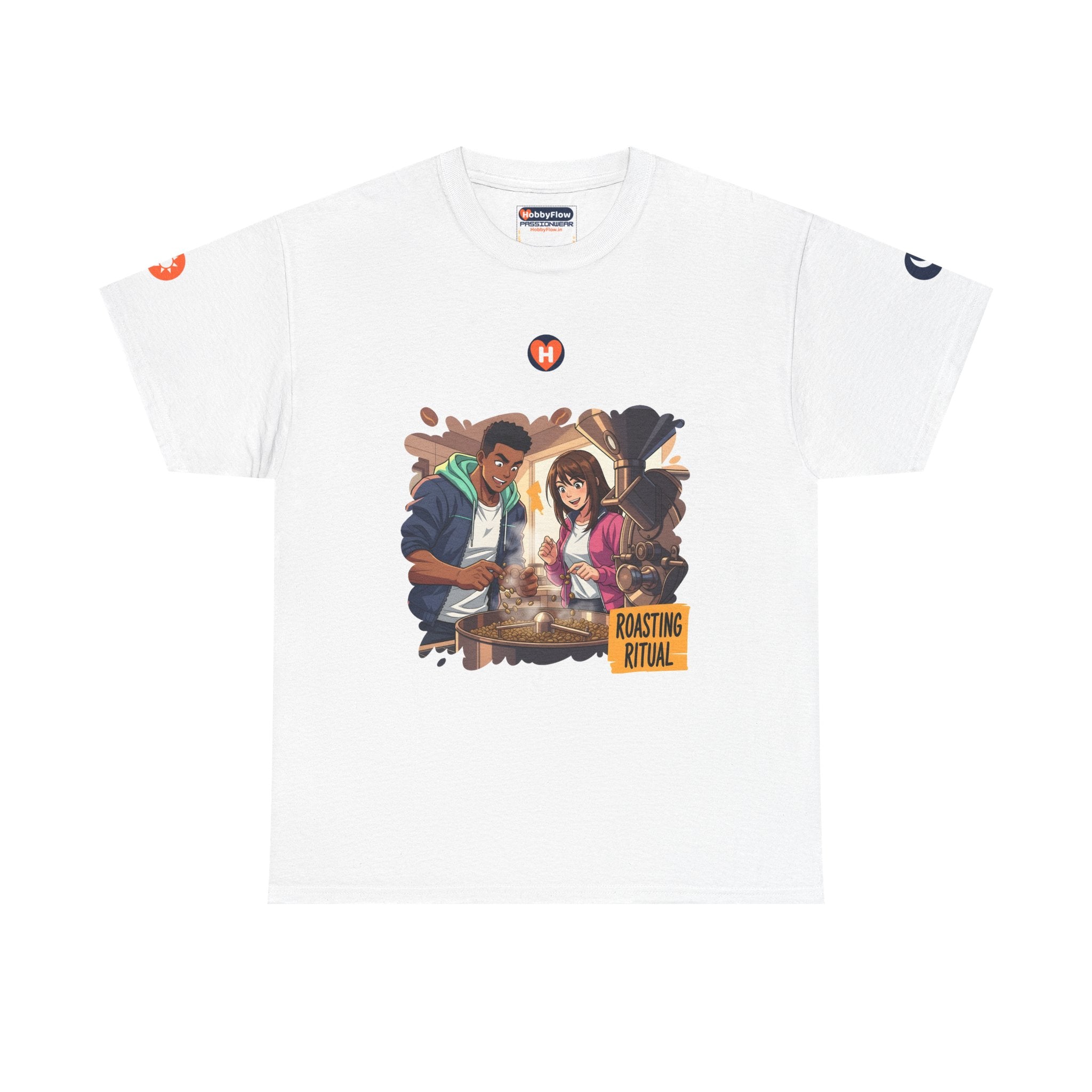 HobbyFlow #250 Coffee roasting Tee - Essential Food & Drink Wear: Embrace the Aroma, Sip the Dawn's Delight.