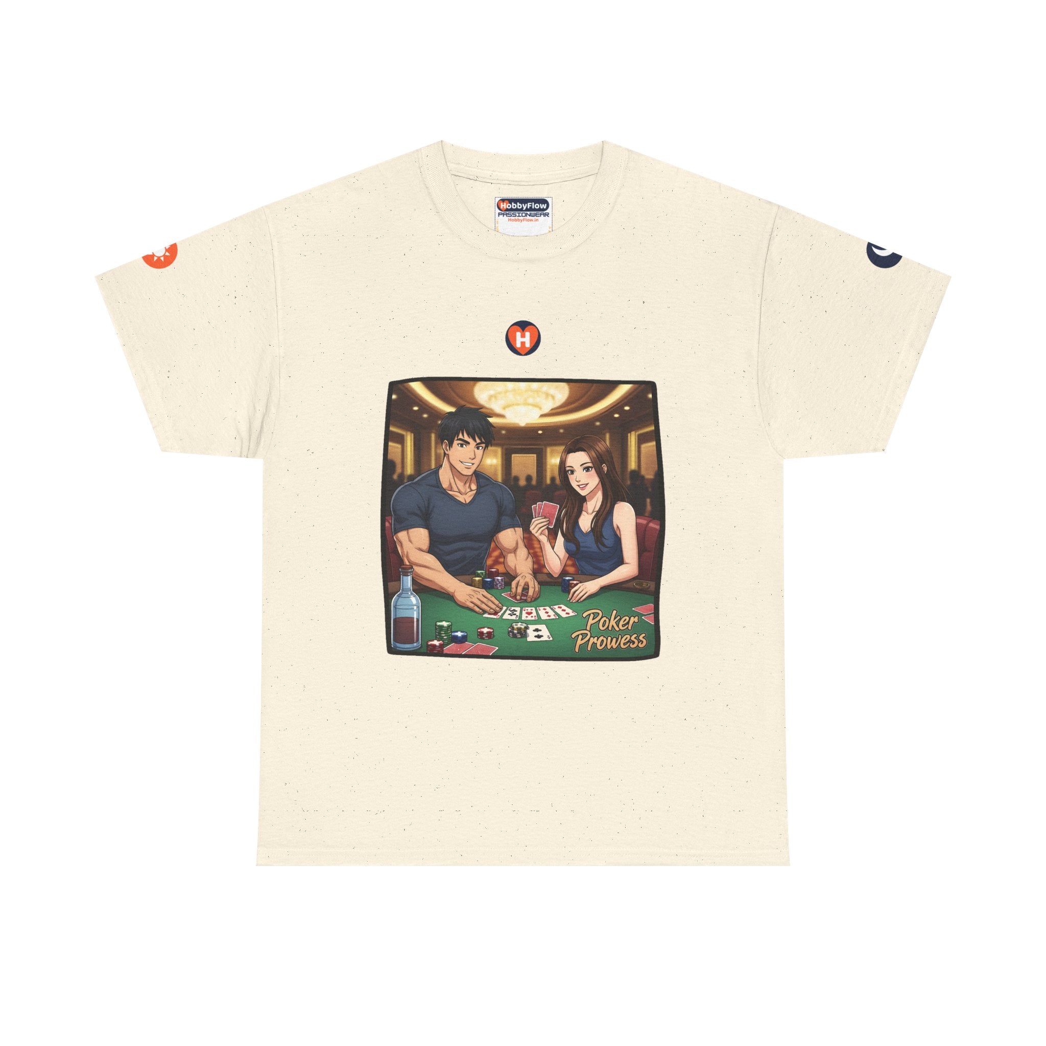 HobbyFlow #182 Poker Tee - Essential Games & Collecting Wear: Deal with Destiny, Shuffle Success.