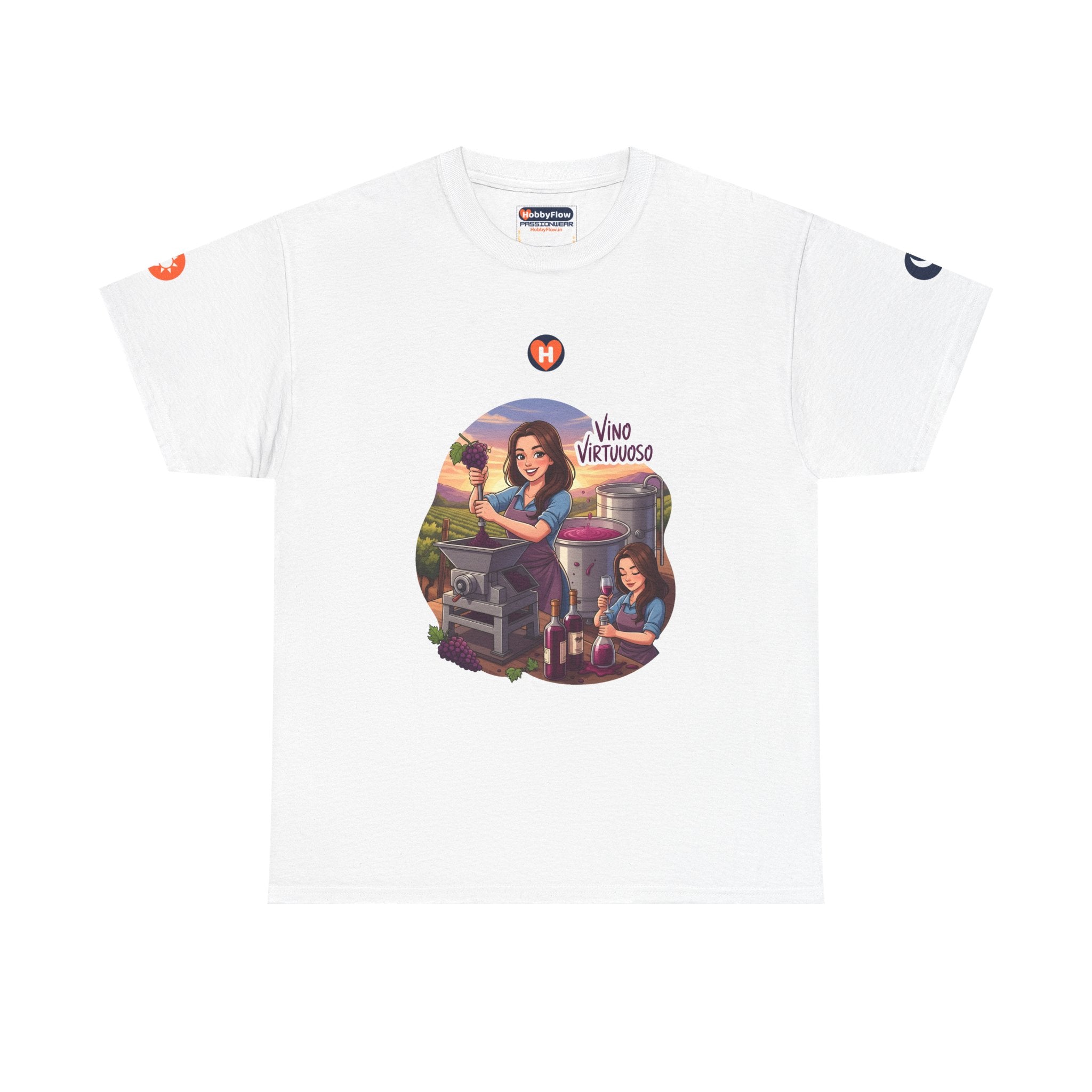 HobbyFlow #243 Wine making Tee - Essential Food & Drink Wear: Sip the Story, Savor the Craft!