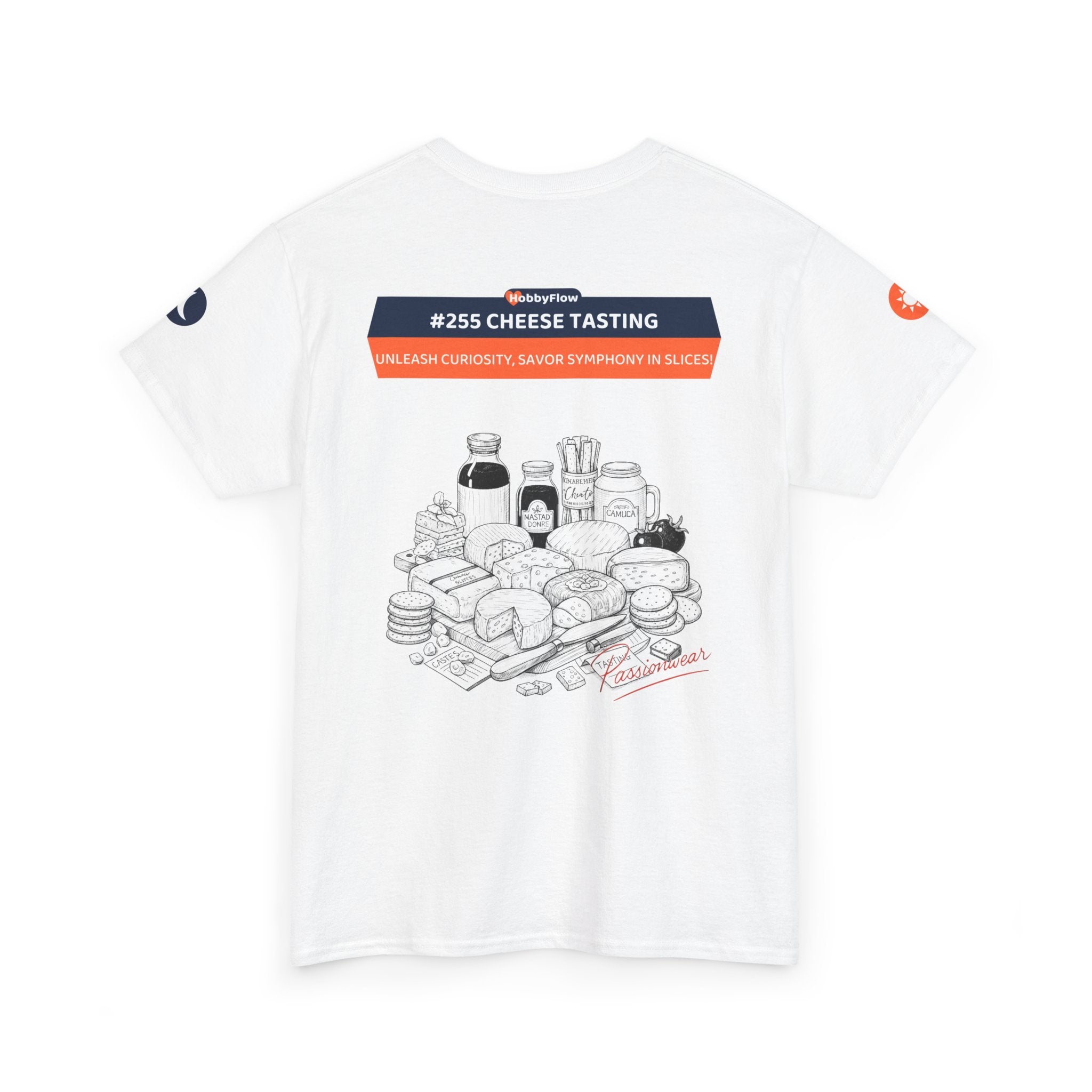 HobbyFlow #255 Cheese tasting Tee - Essential Food & Drink Wear: Unleash Curiosity, Savor Symphony in Slices!