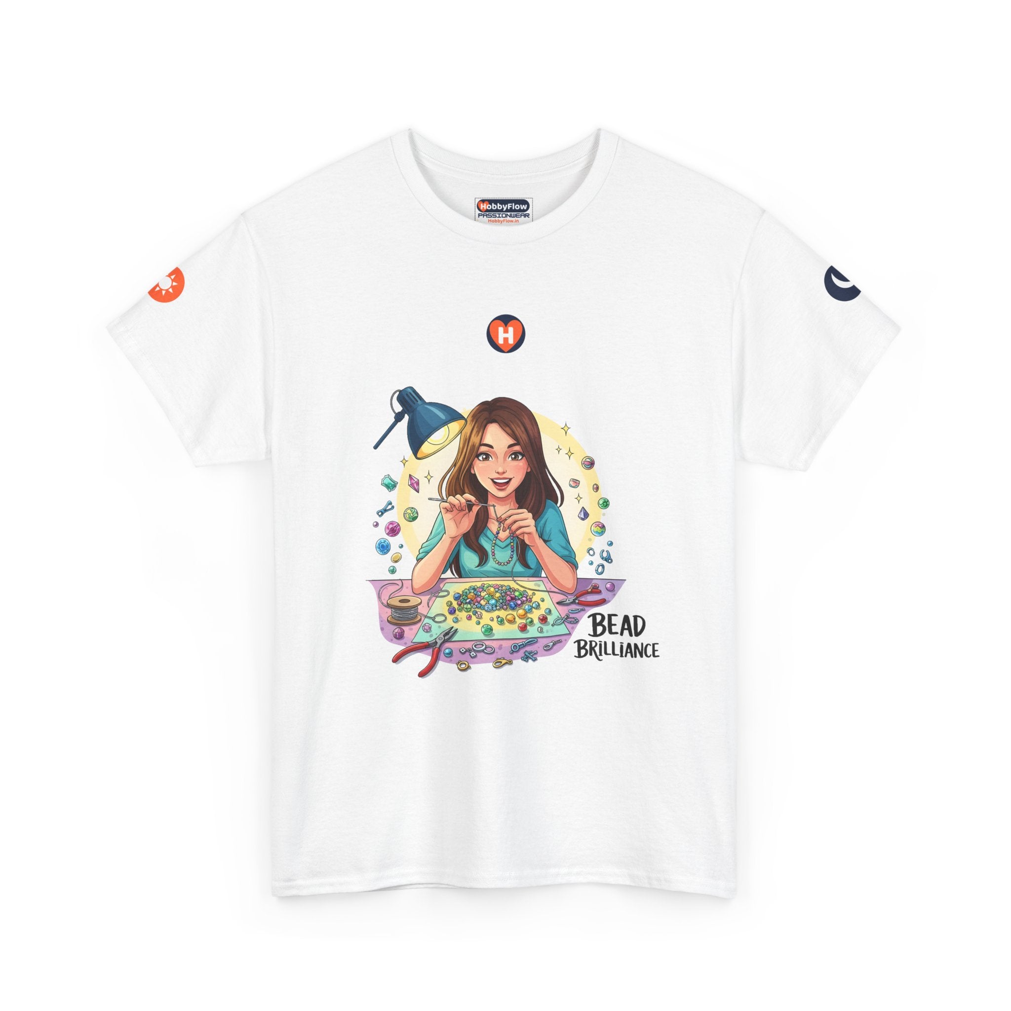 HobbyFlow #122 Jewelry making Tee - Essential Creative Arts & Crafts Wear: Shimmer in Shadows, Shine in Splendor.