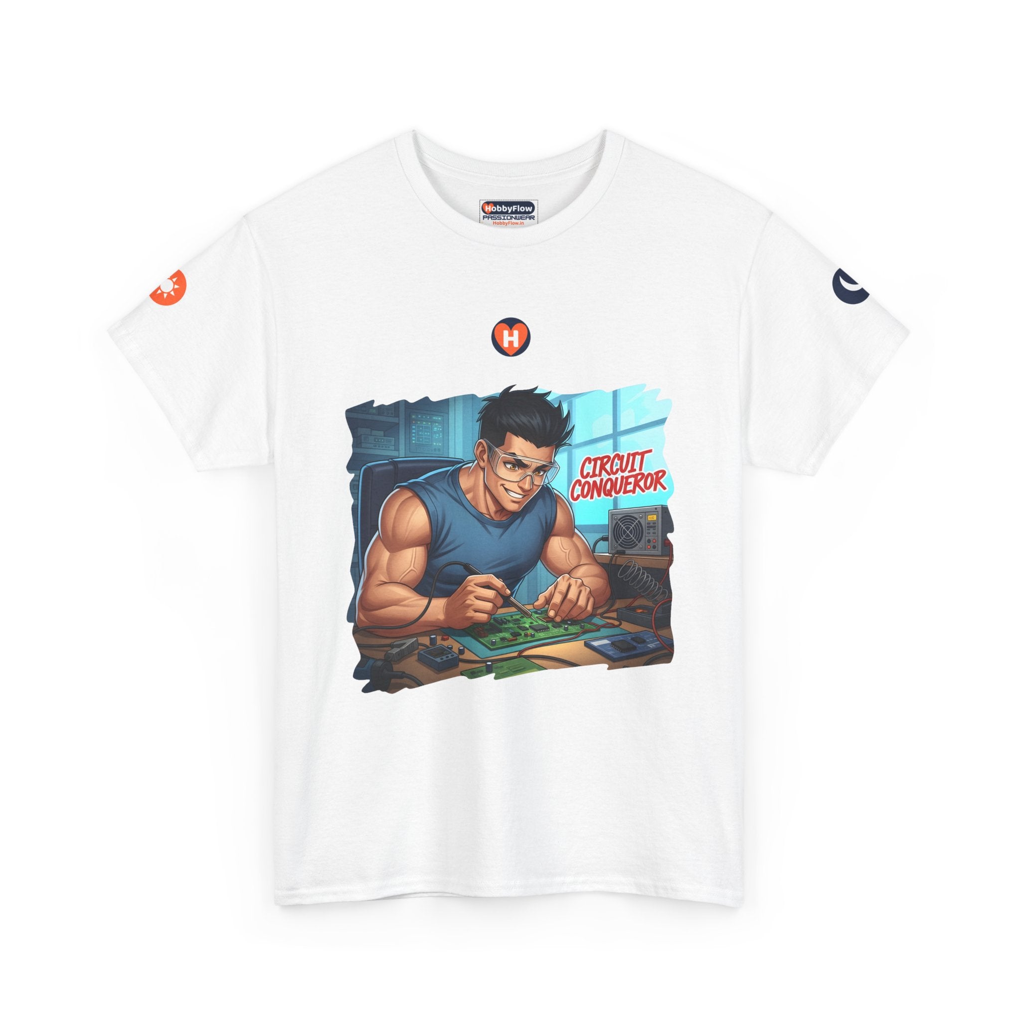 HobbyFlow #228 Electronics projects Tee - Essential Technology & DIY Wear: Craft Currents, Spark the Spectacular!