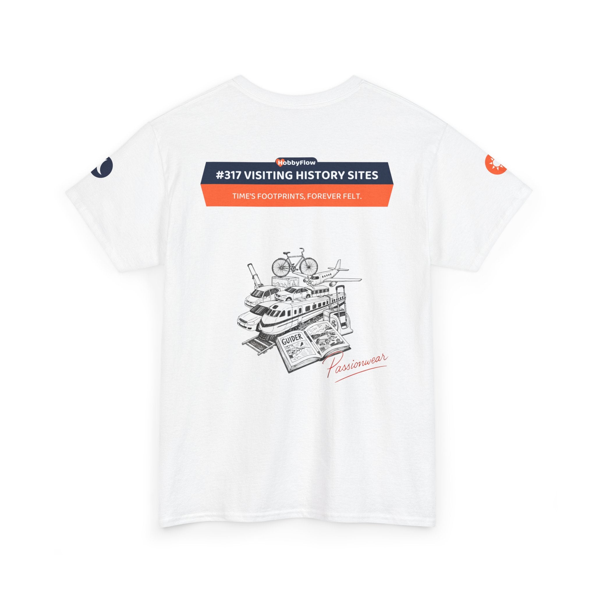 HobbyFlow #317 Visiting history sites Tee - Essential Intellectual & Educational Wear: Time's Footprints, Forever Felt.