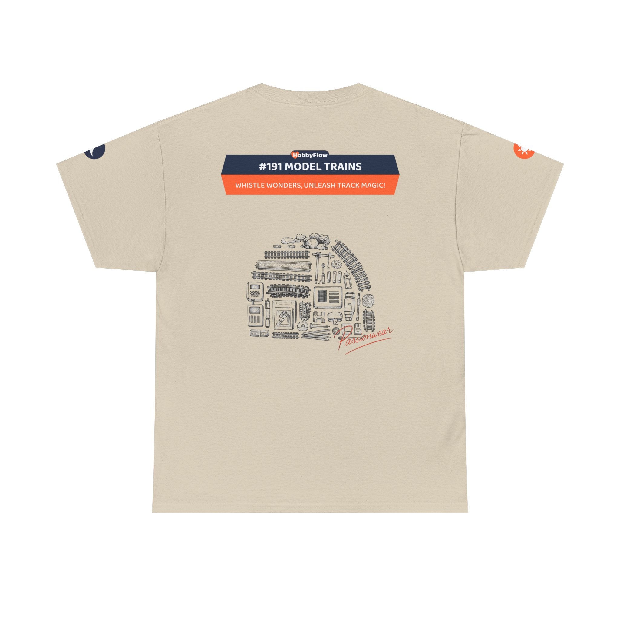 HobbyFlow #191 Model trains Tee - Essential Games & Collecting Wear: Whistle Wonders, Unleash Track Magic!