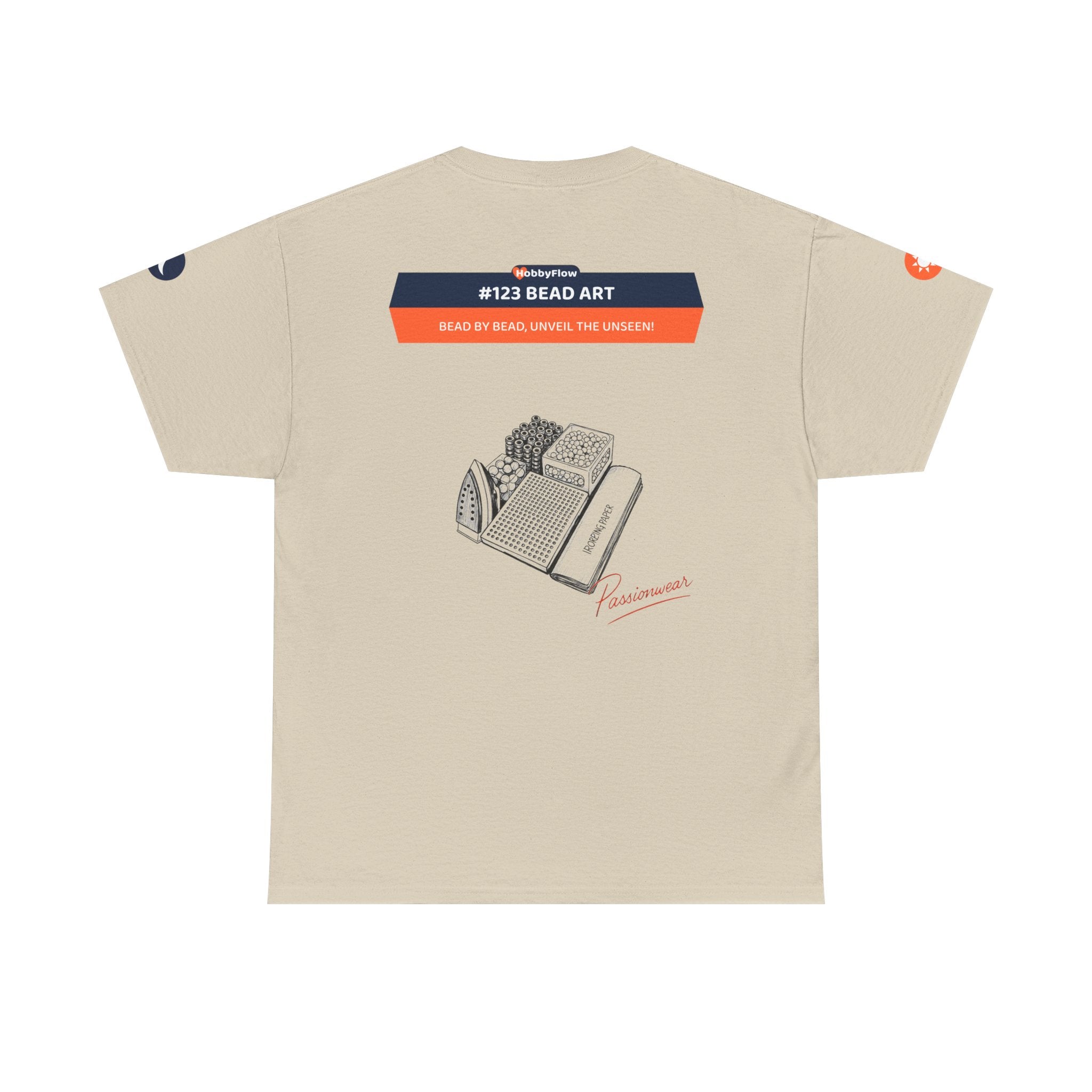 HobbyFlow #123 Bead art Tee - Essential Creative Arts & Crafts Wear: Bead by Bead, Unveil the Unseen!