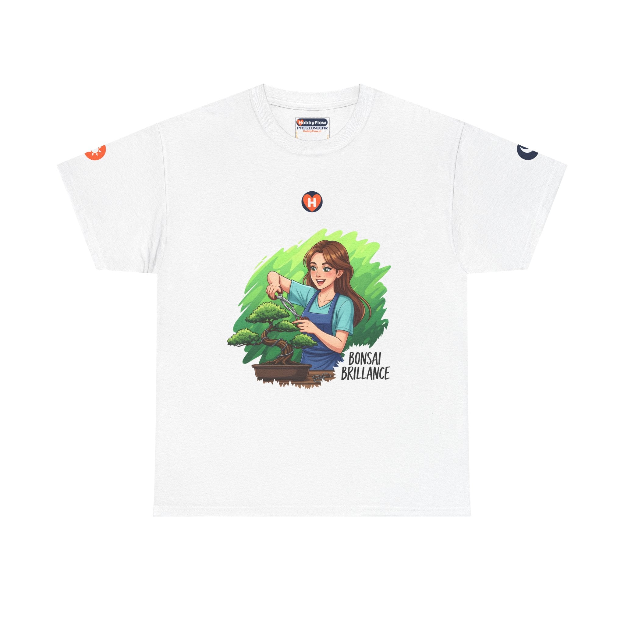 HobbyFlow #268 Bonsai Tee - Essential Gardening & Nature Wear: Tiny Trims, Towering Triumphs.