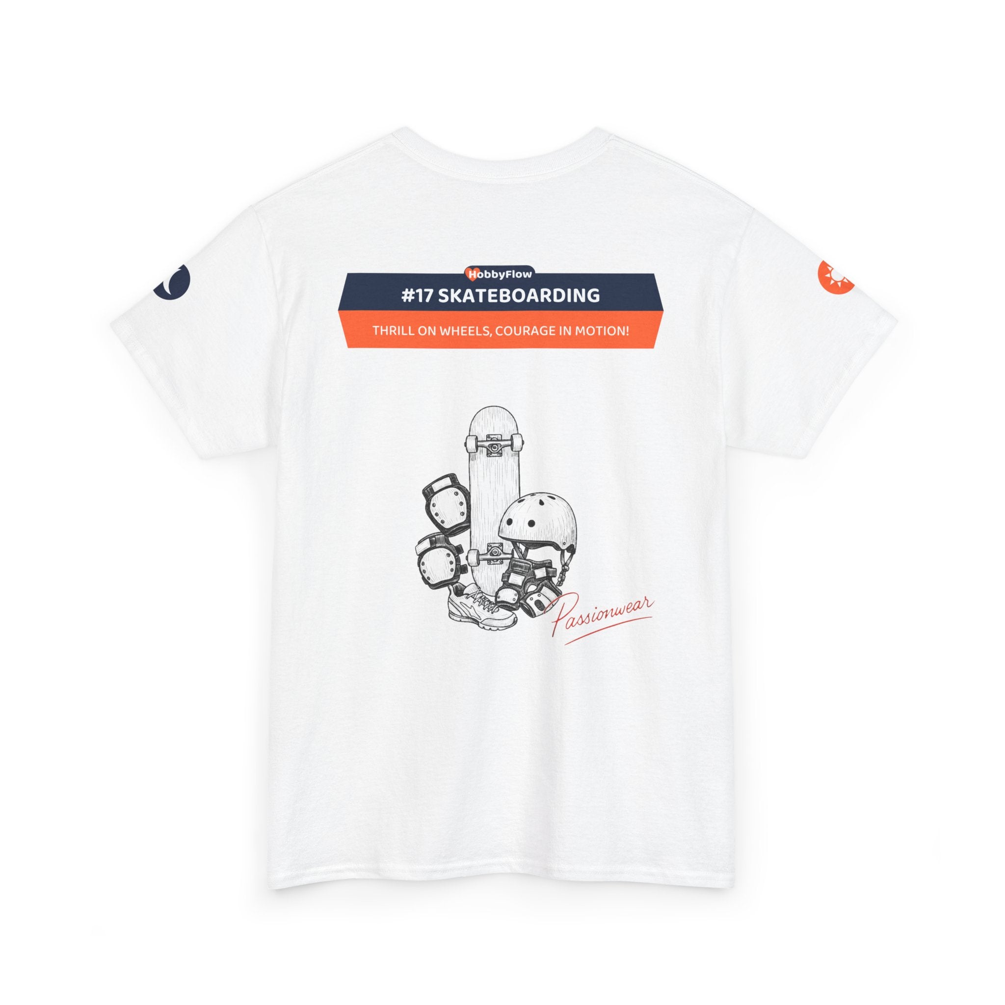 HobbyFlow #17 Skateboarding Tee - Essential Sports & Adventure Wear: Thrill on Wheels, Courage in Motion!