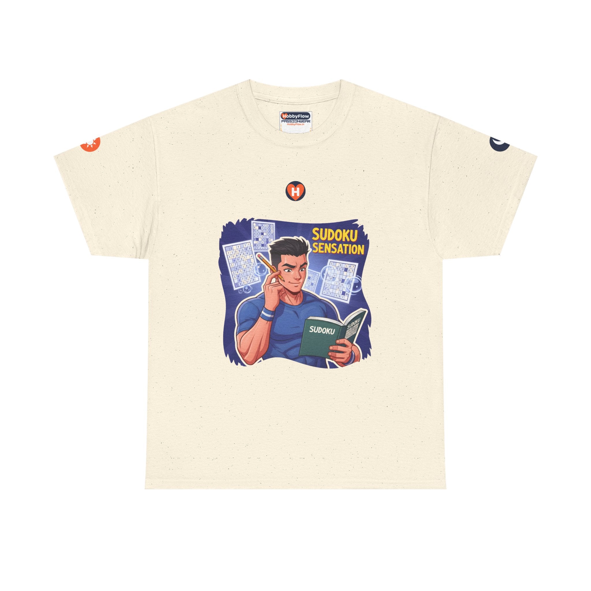 HobbyFlow #198 Sudoku Tee - Essential Games & Collecting Wear: Puzzle's Call, Mind's Thrill, Triumph Born!
