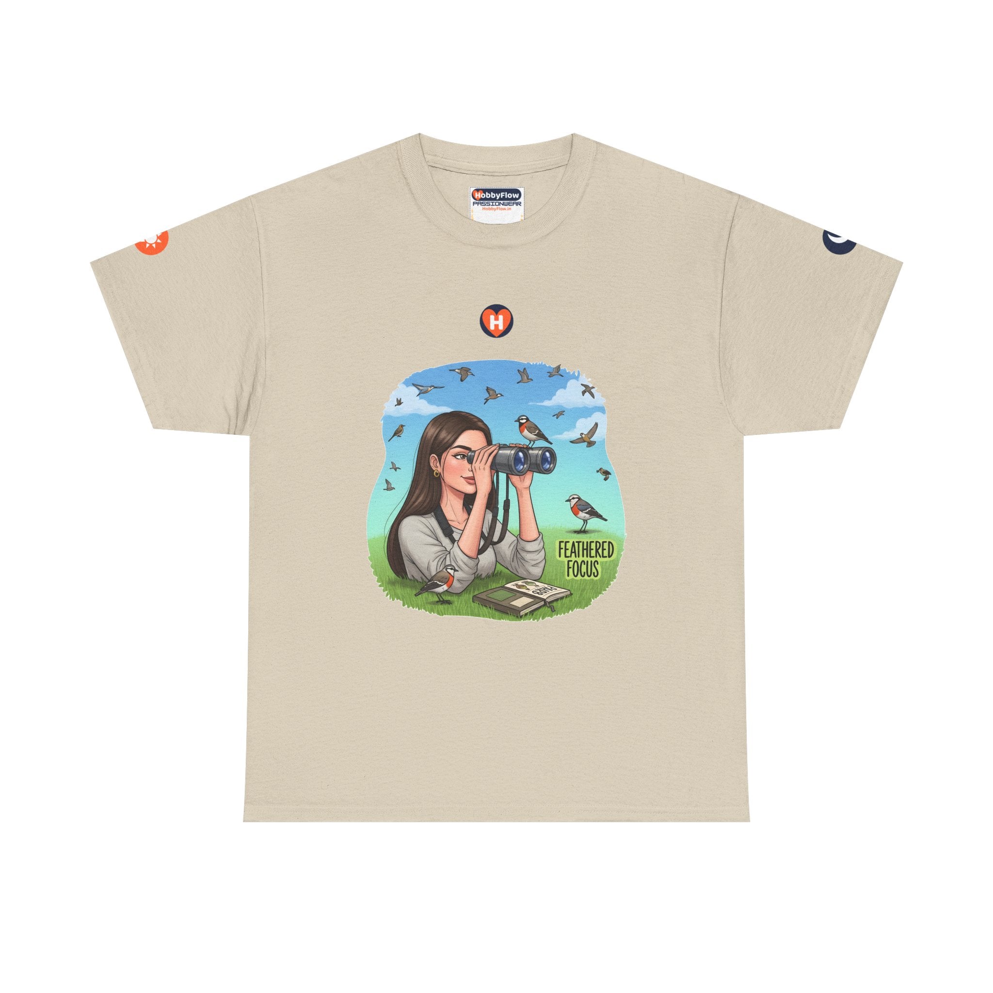 HobbyFlow #274 Birdwatching Tee - Essential Gardening & Nature Wear: See Silence, Hear Colors, Soar High!
