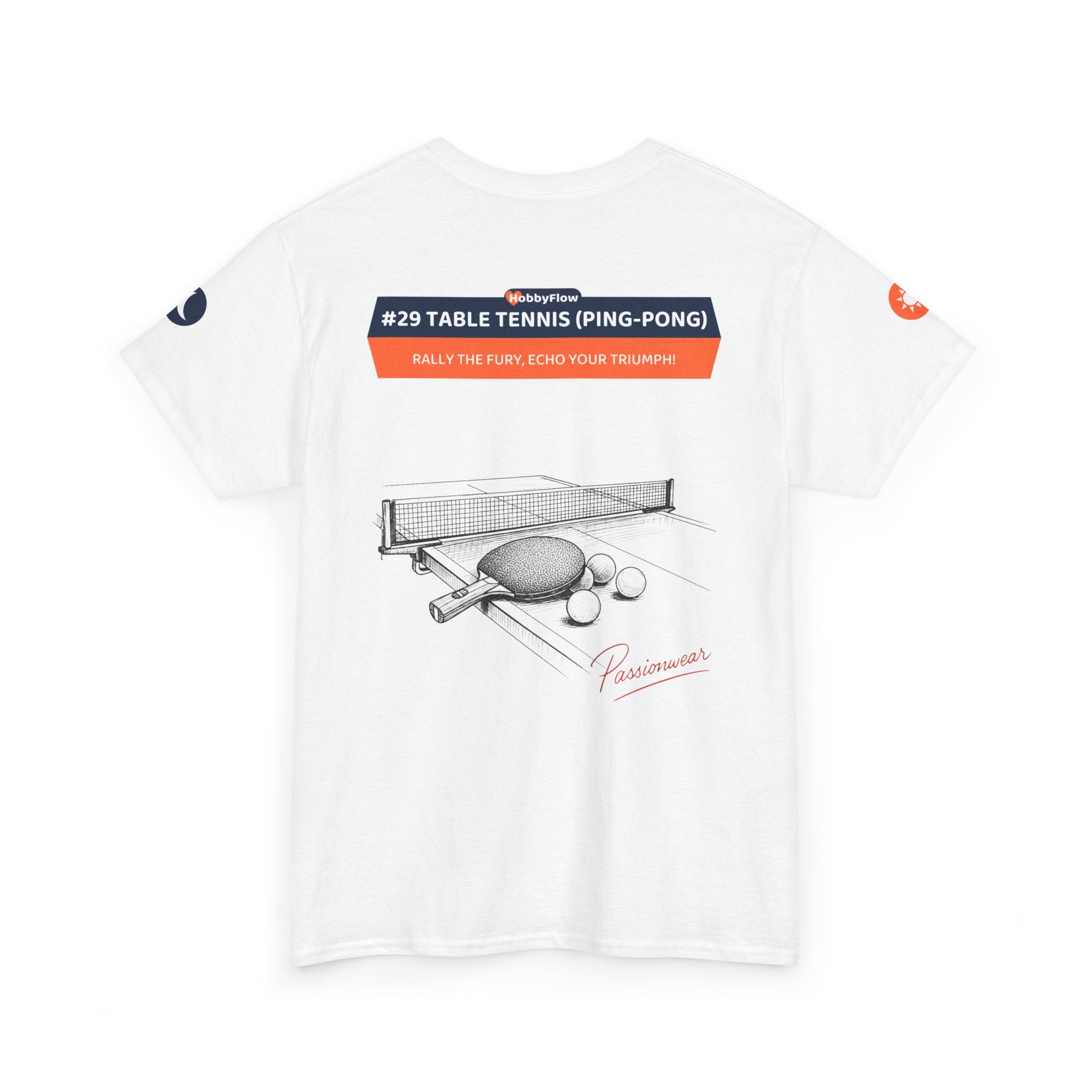 HobbyFlow #29 Table tennis (Ping-pong) Tee - Essential Sports & Adventure Wear: Rally the Fury, Echo Your Triumph!