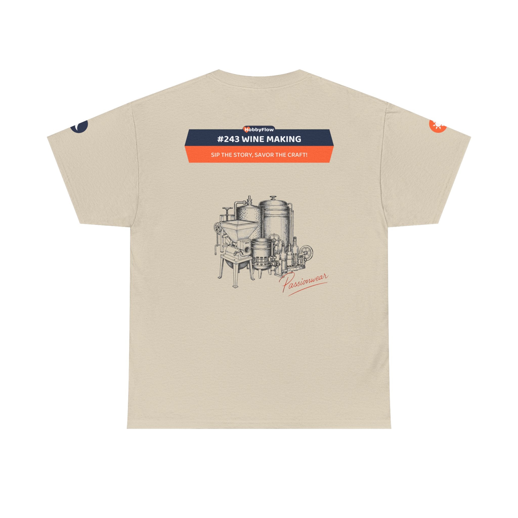 HobbyFlow #243 Wine making Tee - Essential Food & Drink Wear: Sip the Story, Savor the Craft!
