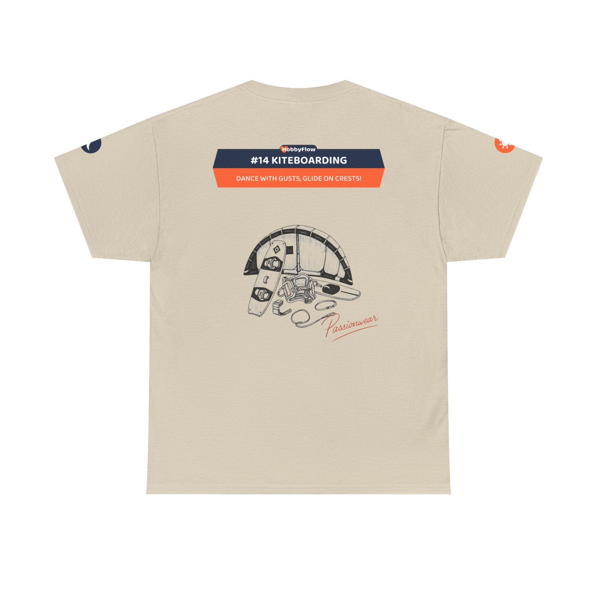 HobbyFlow #14 Kiteboarding Tee - Essential Sports & Adventure Wear: Dance with Gusts, Glide on Crests!
